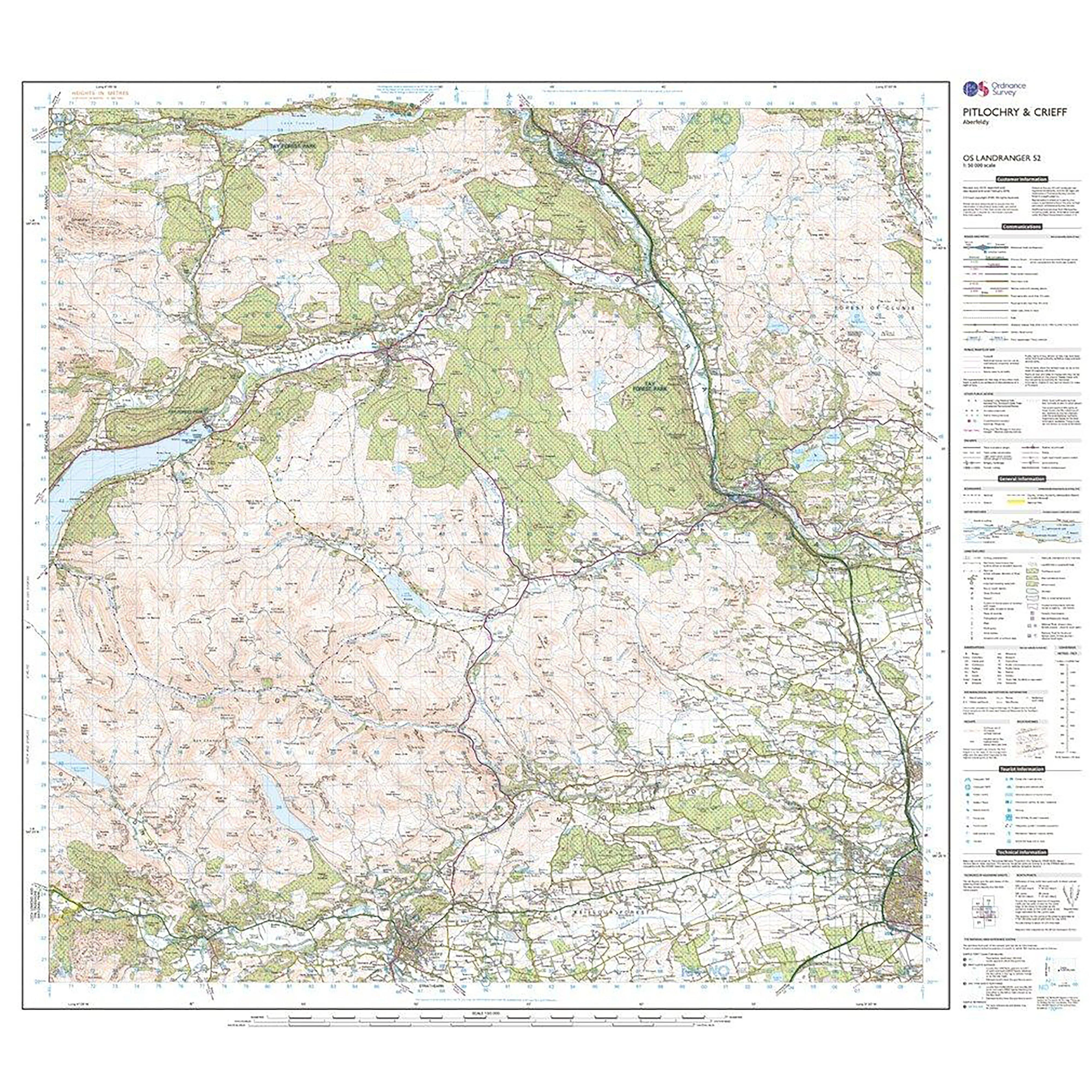 Landranger Active 52 Pitlochry & Crieff Map With Digital Version - Image 3