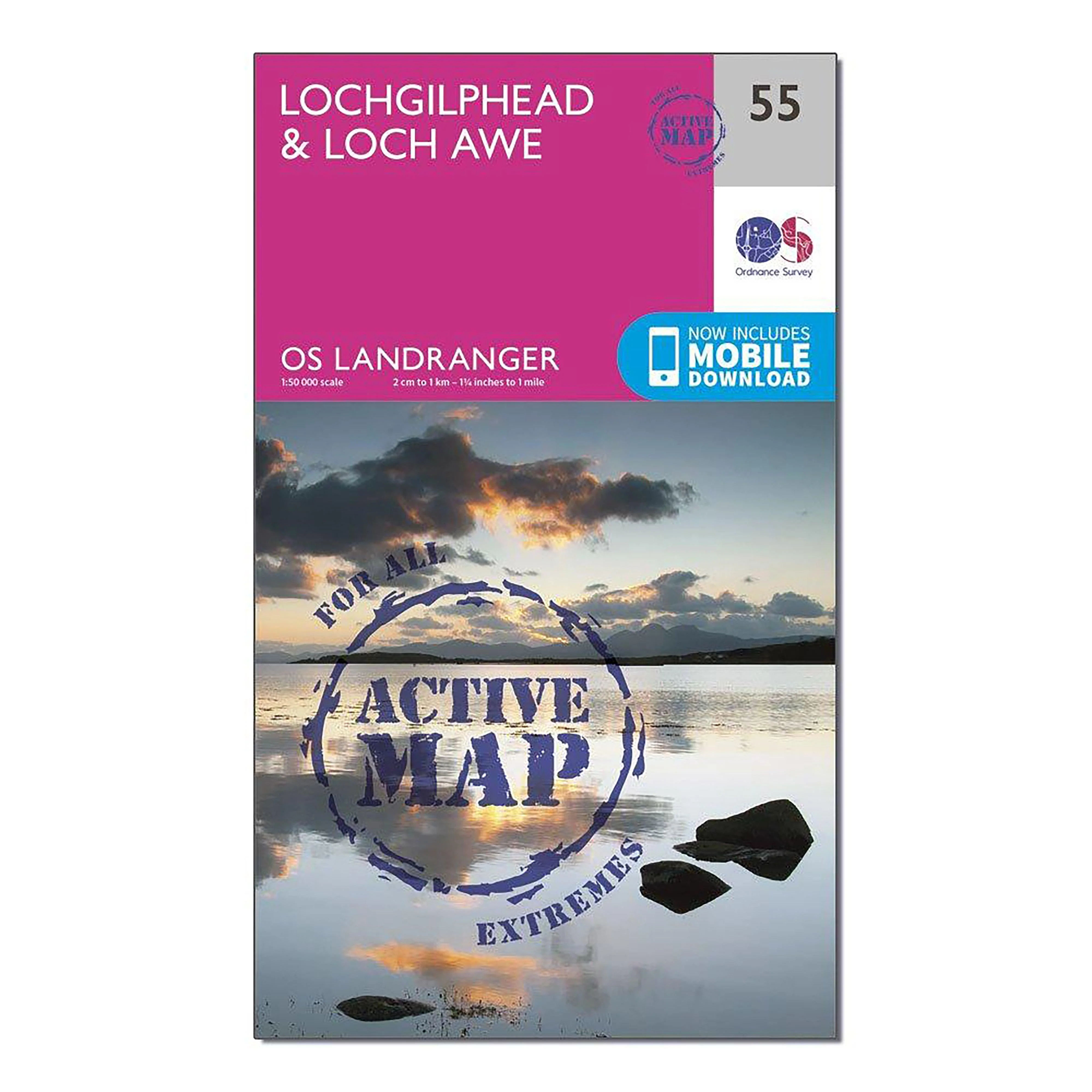 Landranger Active 55 Lochgilphead & Loch Awe Map With Digital Version - Image 4