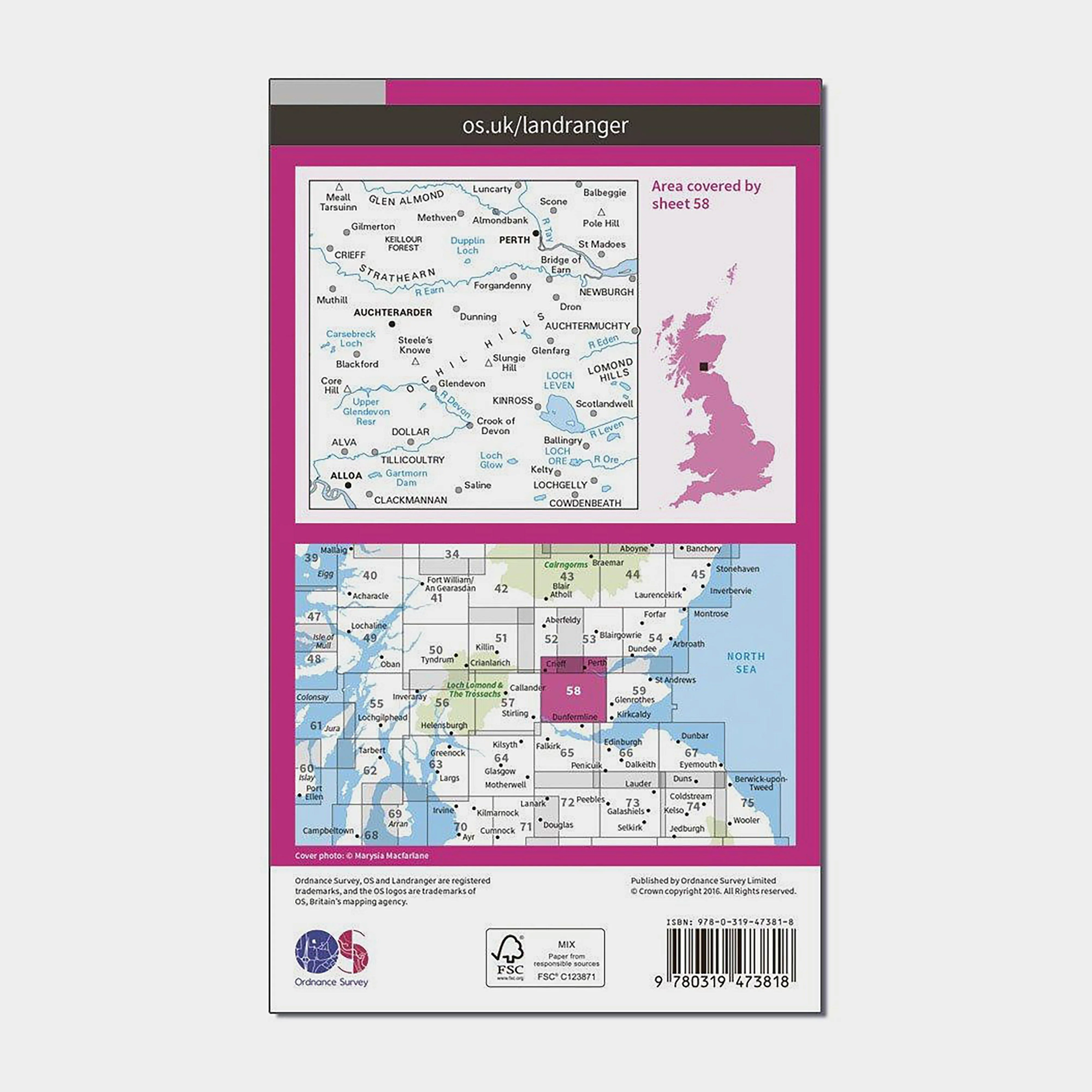Landranger Active 58 Perth and Alloa Map with Digital Version - Image 2