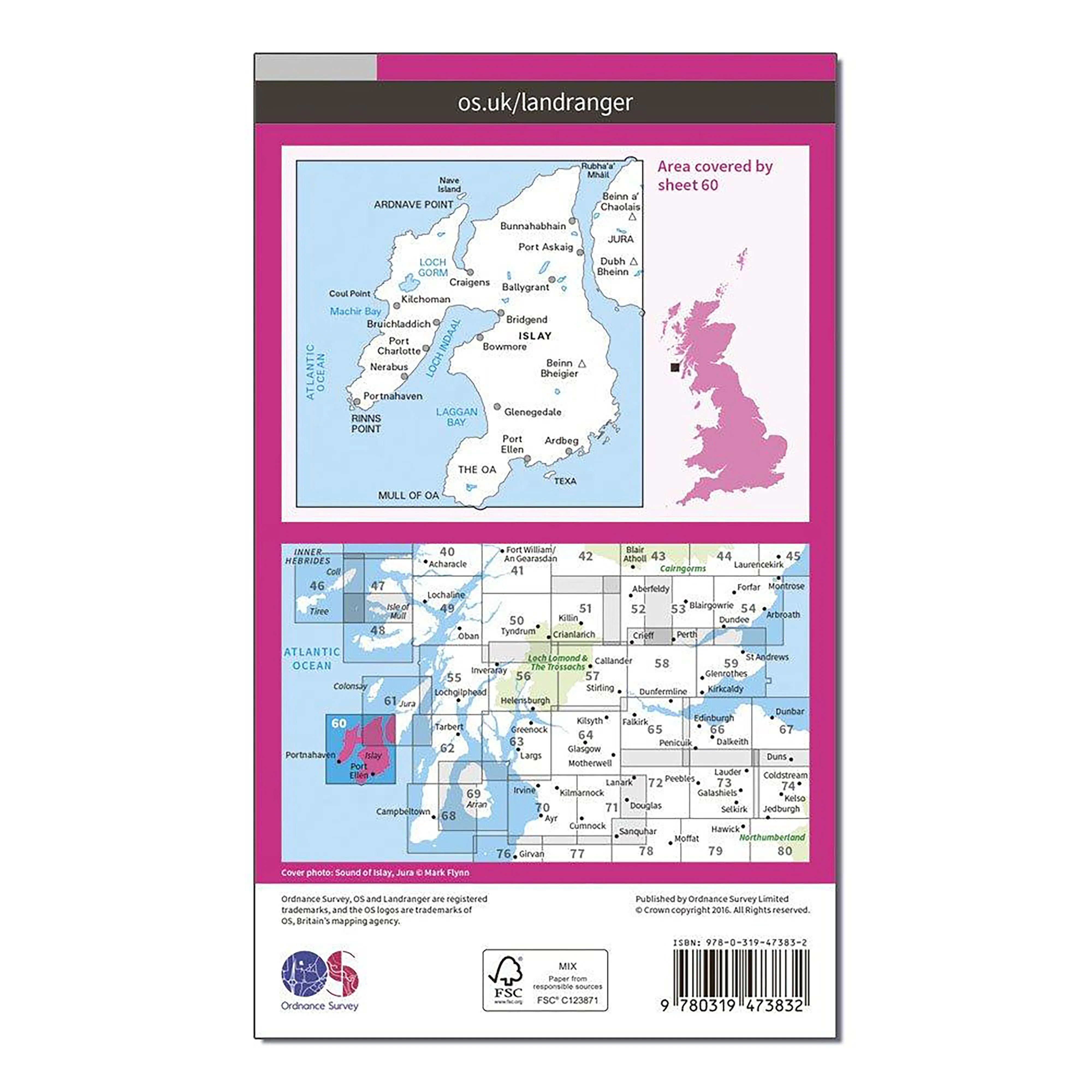 Landranger Active 60 Islay Map With Digital Version - Image 2
