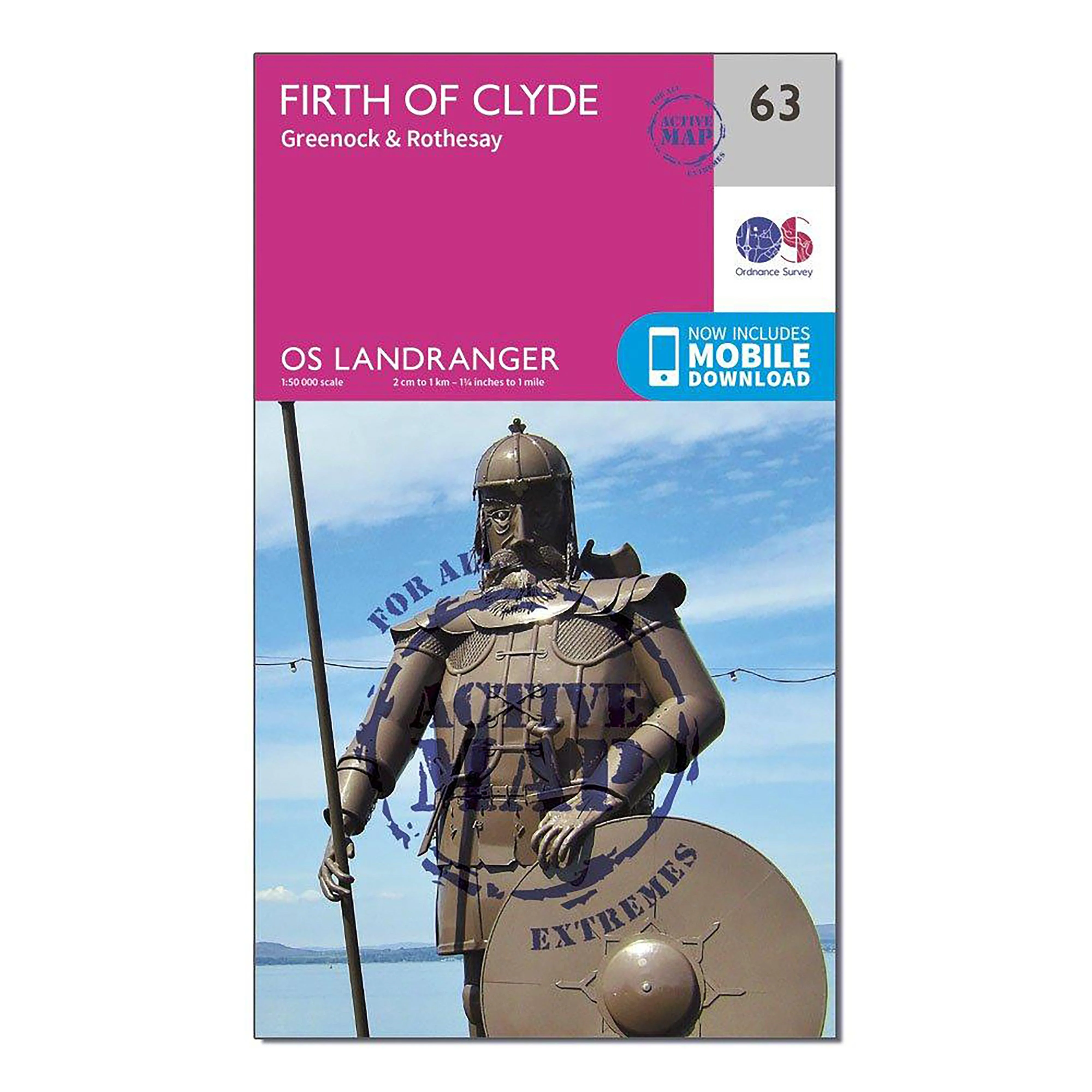 Landranger Active 63 Firth of Clyde, Greenock & Rothesay Map With Digital Version - Image 4