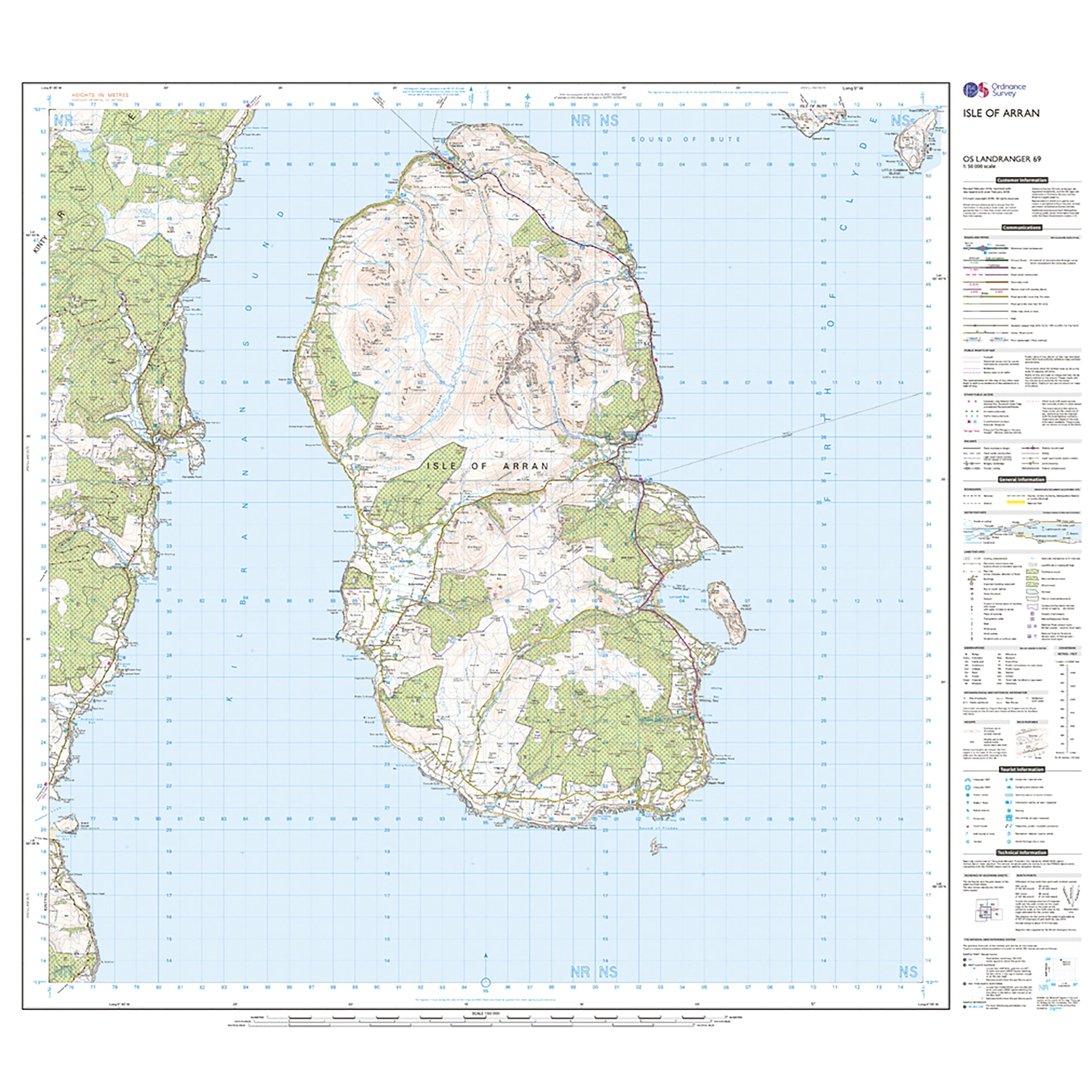 Landranger Active 69 Isle of Arran Map With Digital Version - Image 3