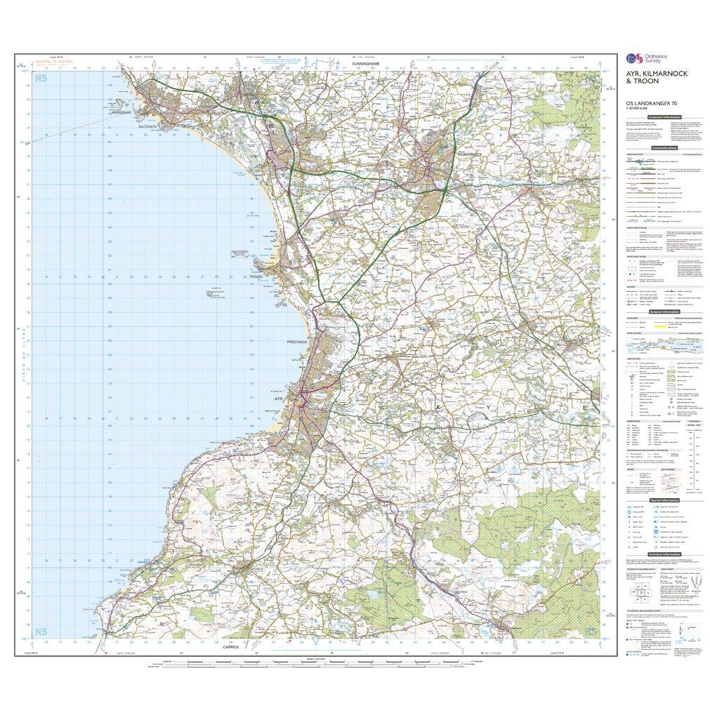 Landranger Active 70 Ayr, Kilmarnock & Troon Map With Digital Version - Image 3