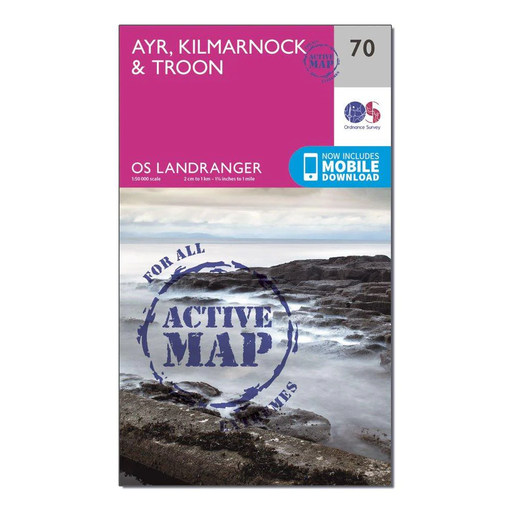 Landranger Active 70 Ayr, Kilmarnock & Troon Map With Digital Version - Image 4