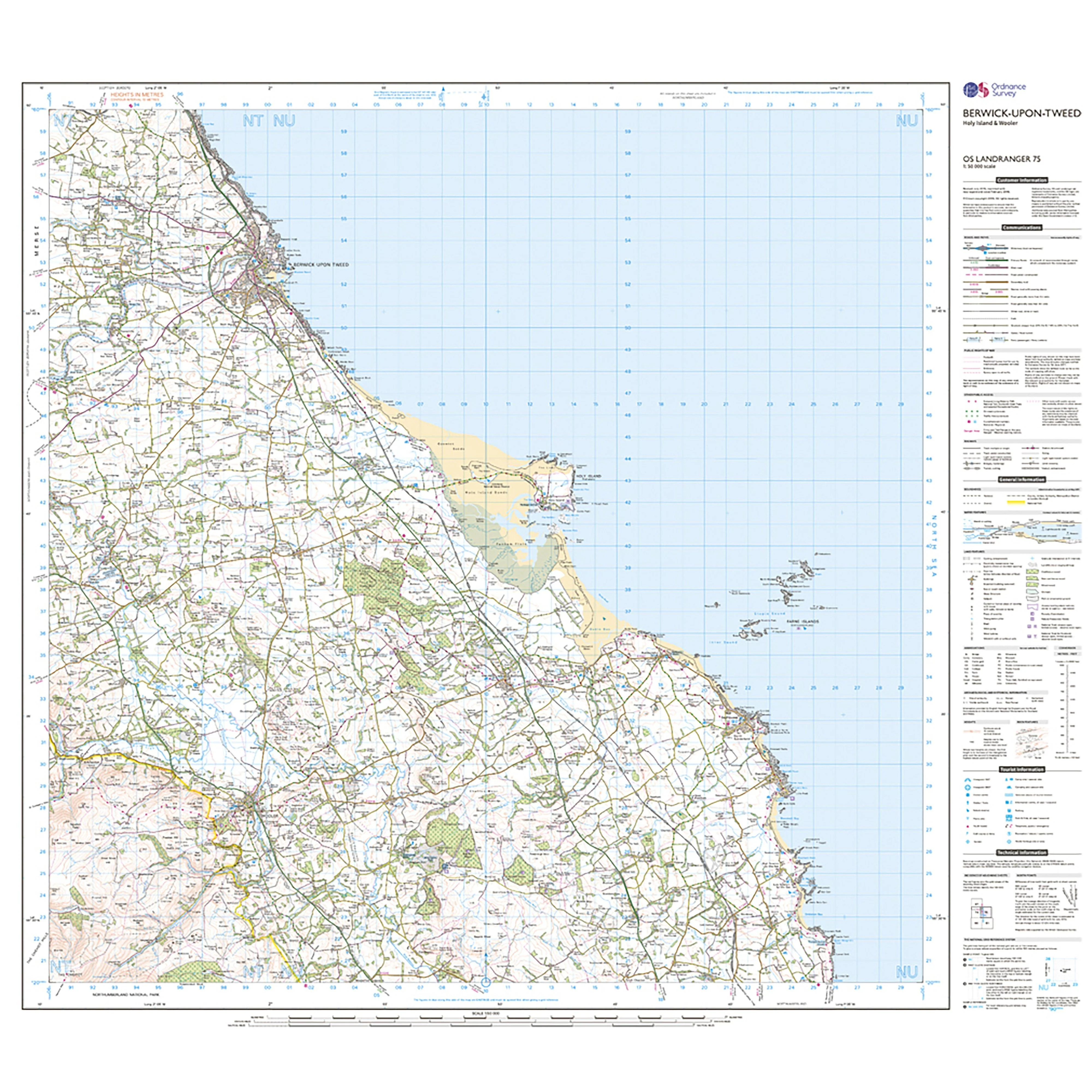 Landranger Active 75 Berwick-upon-Tweed Map With Digital Version - Image 3