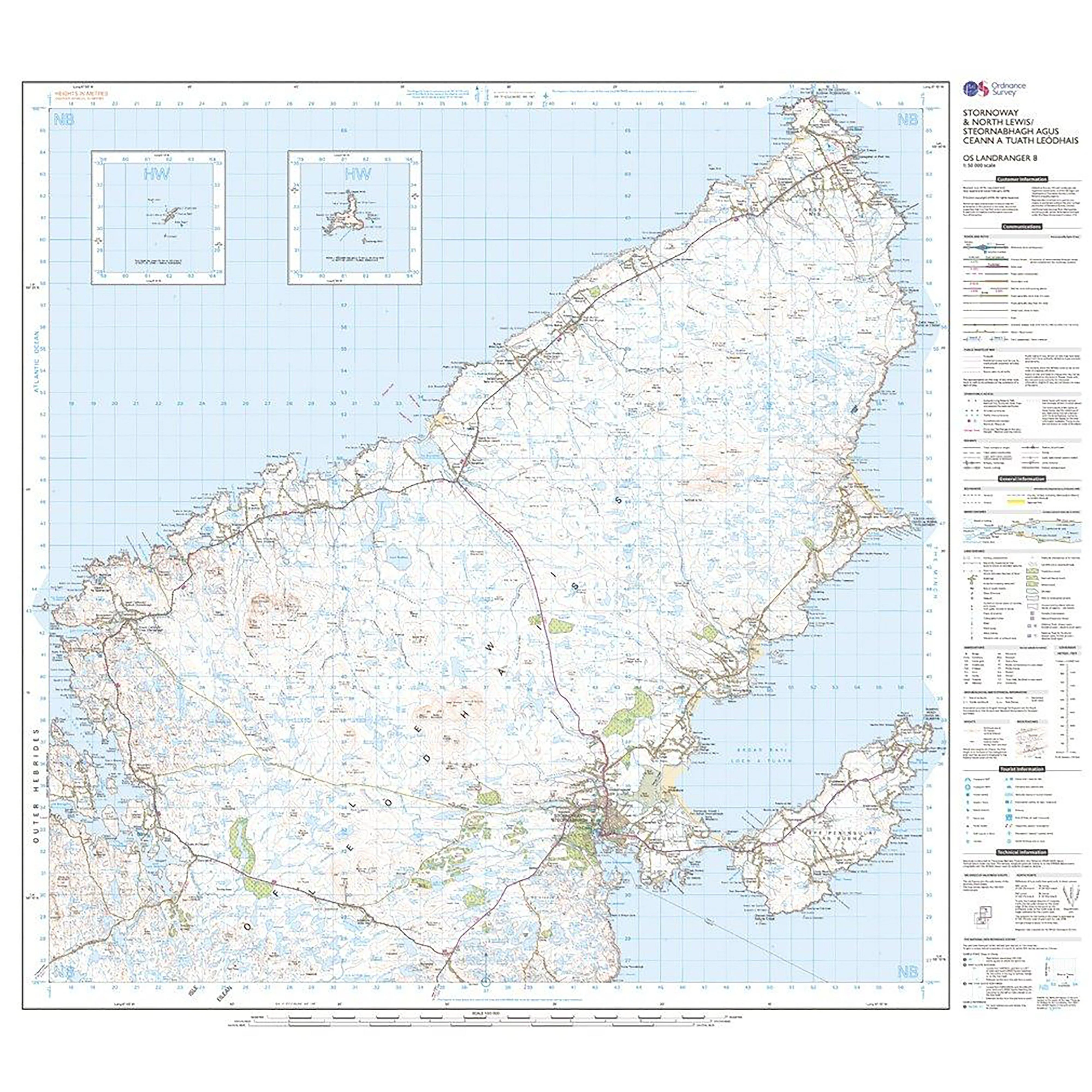 Landranger Active 8 Stornoway & North Lewis Map With Digital Version - Image 3