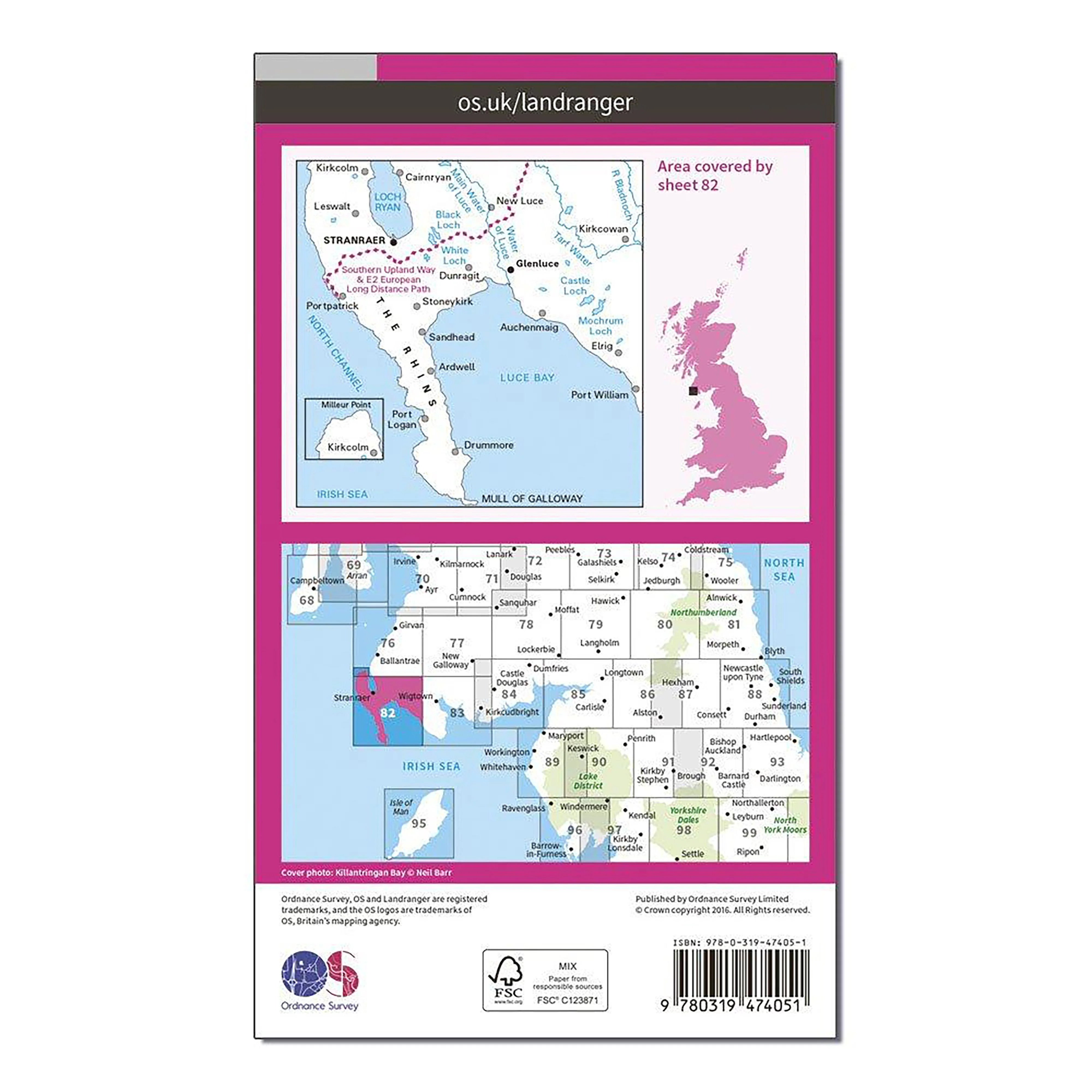 Landranger Active 82 Stranraer & Glenluce Map With Digital Version - Image 2
