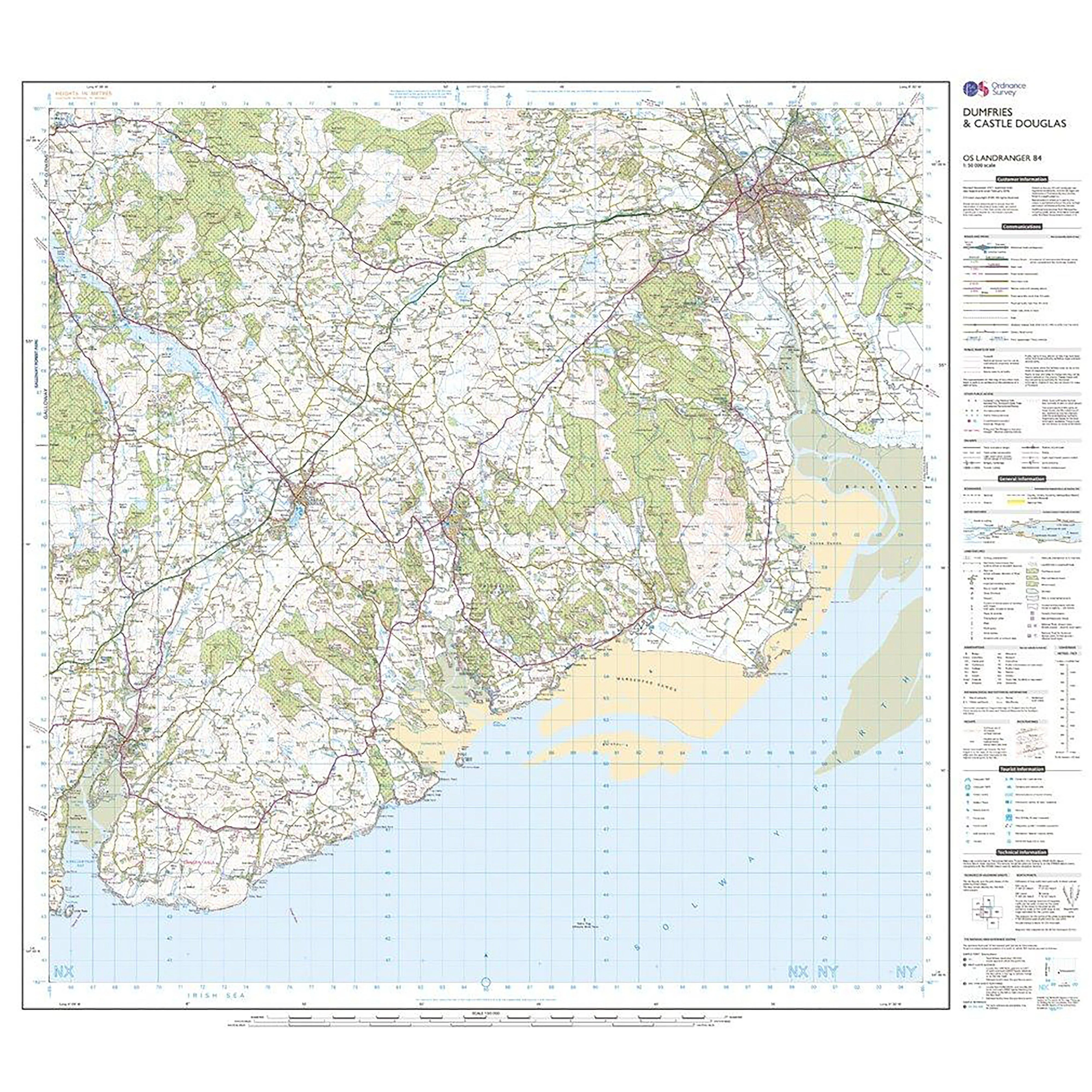 Landranger Active 84 Dumfries & Castle Douglas Map With Digital Version - Image 3