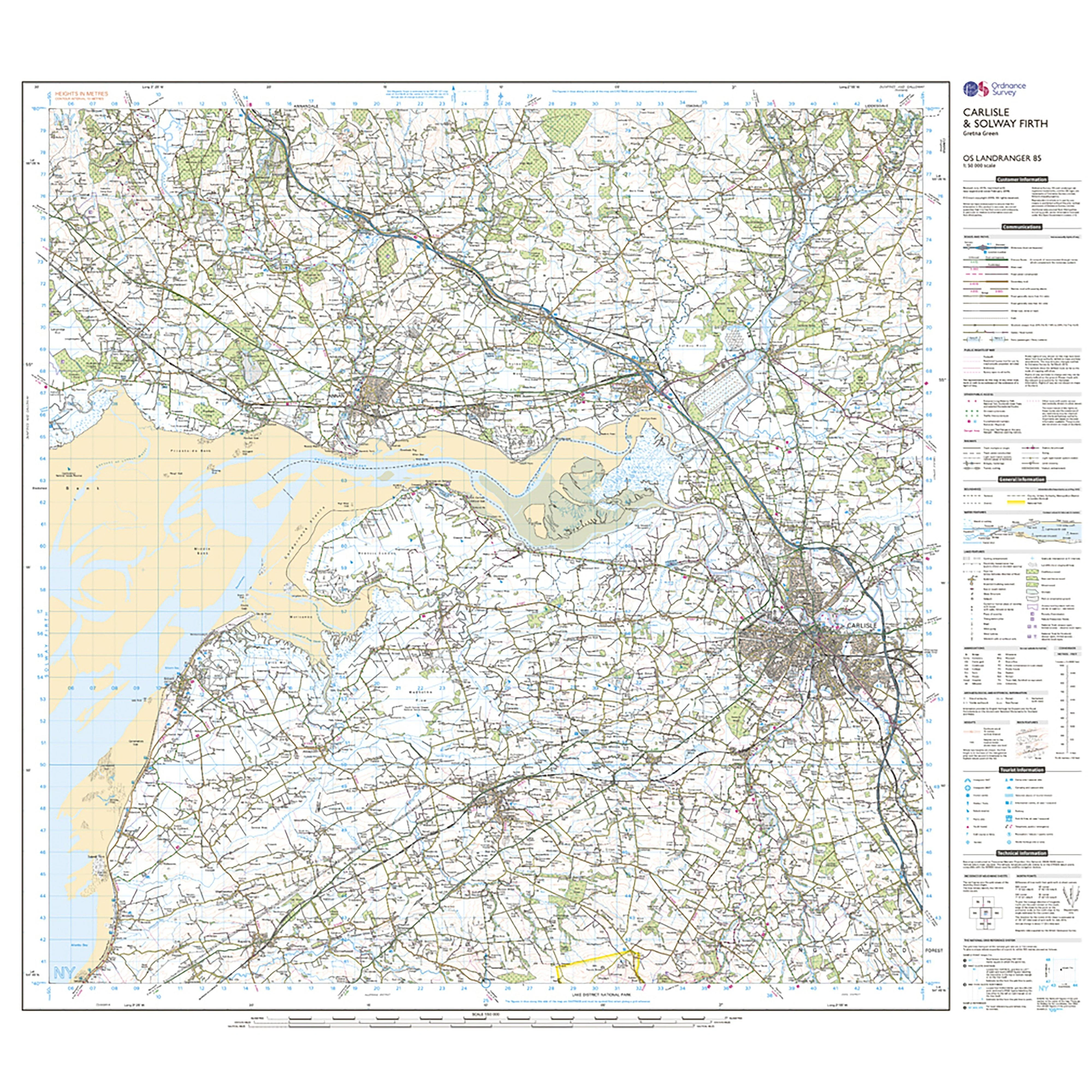 Landranger Active 85 Carlisle  Solway Firth Gretna Green Map With Digital Version - Image 3