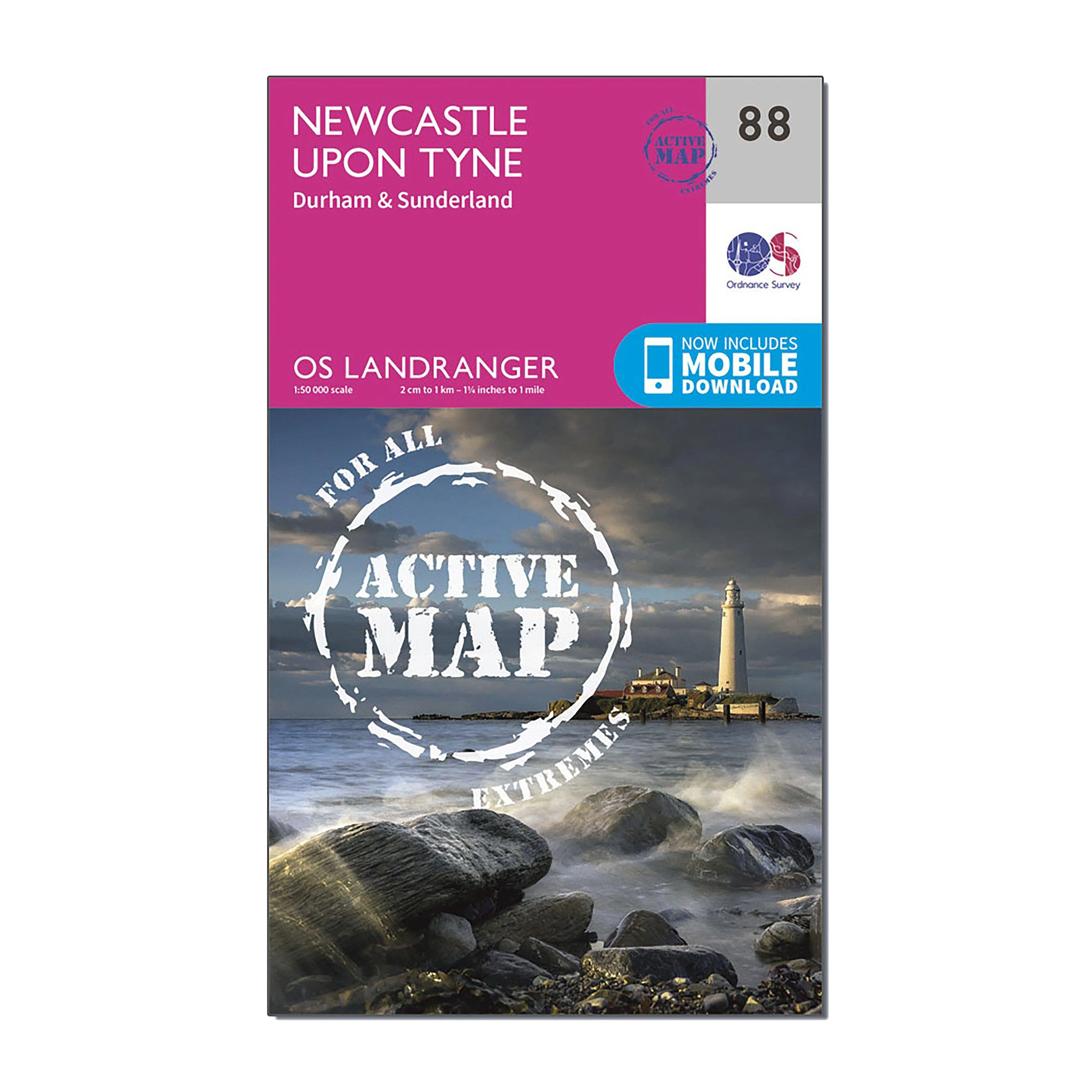Landranger Active 88 Newcastle upon Tyne, Durham & Sunderland Map With Digital Version - Image 4