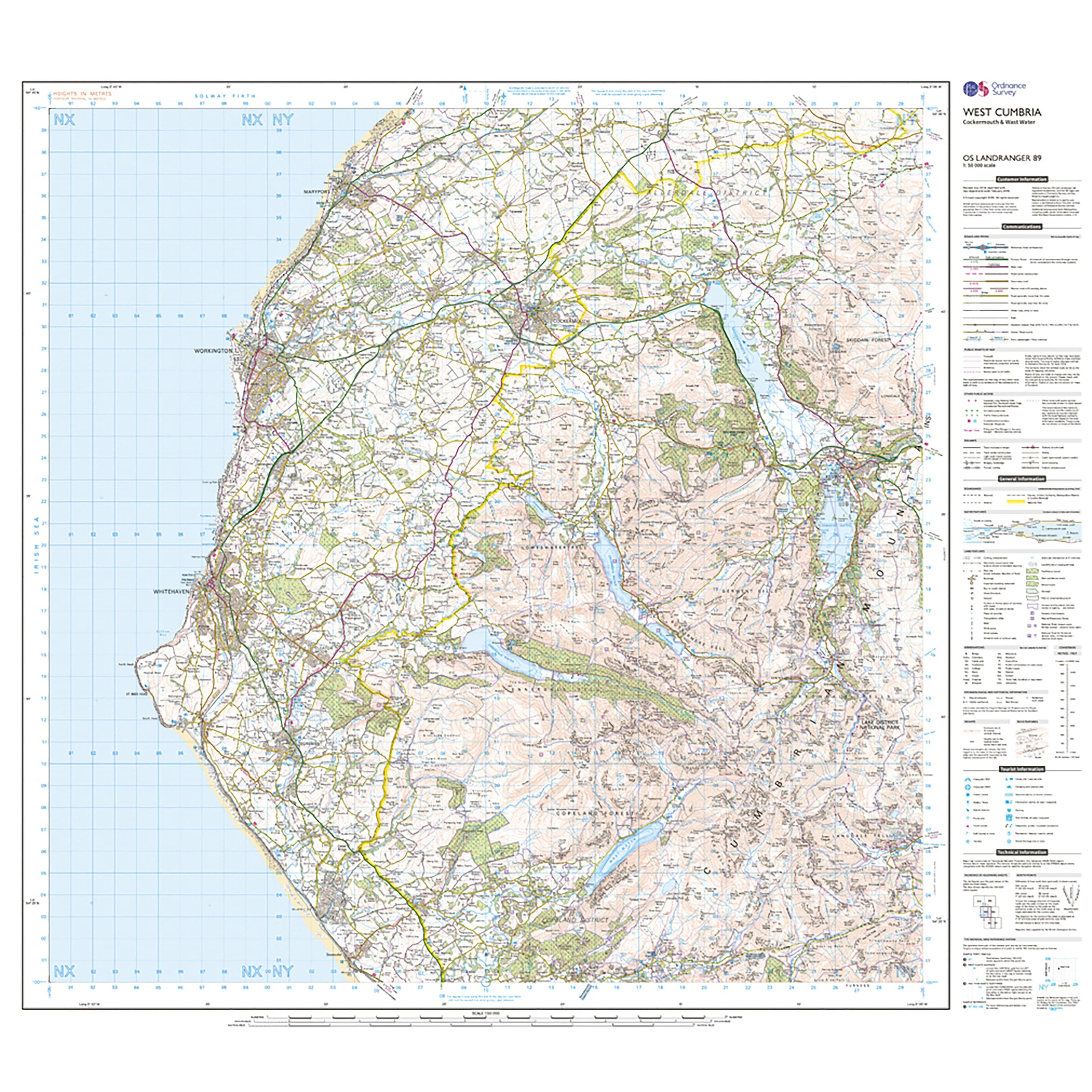 Landranger Active 89 West Cumbria, Cockermouth & Wast Water Map With Digital Version - Image 3