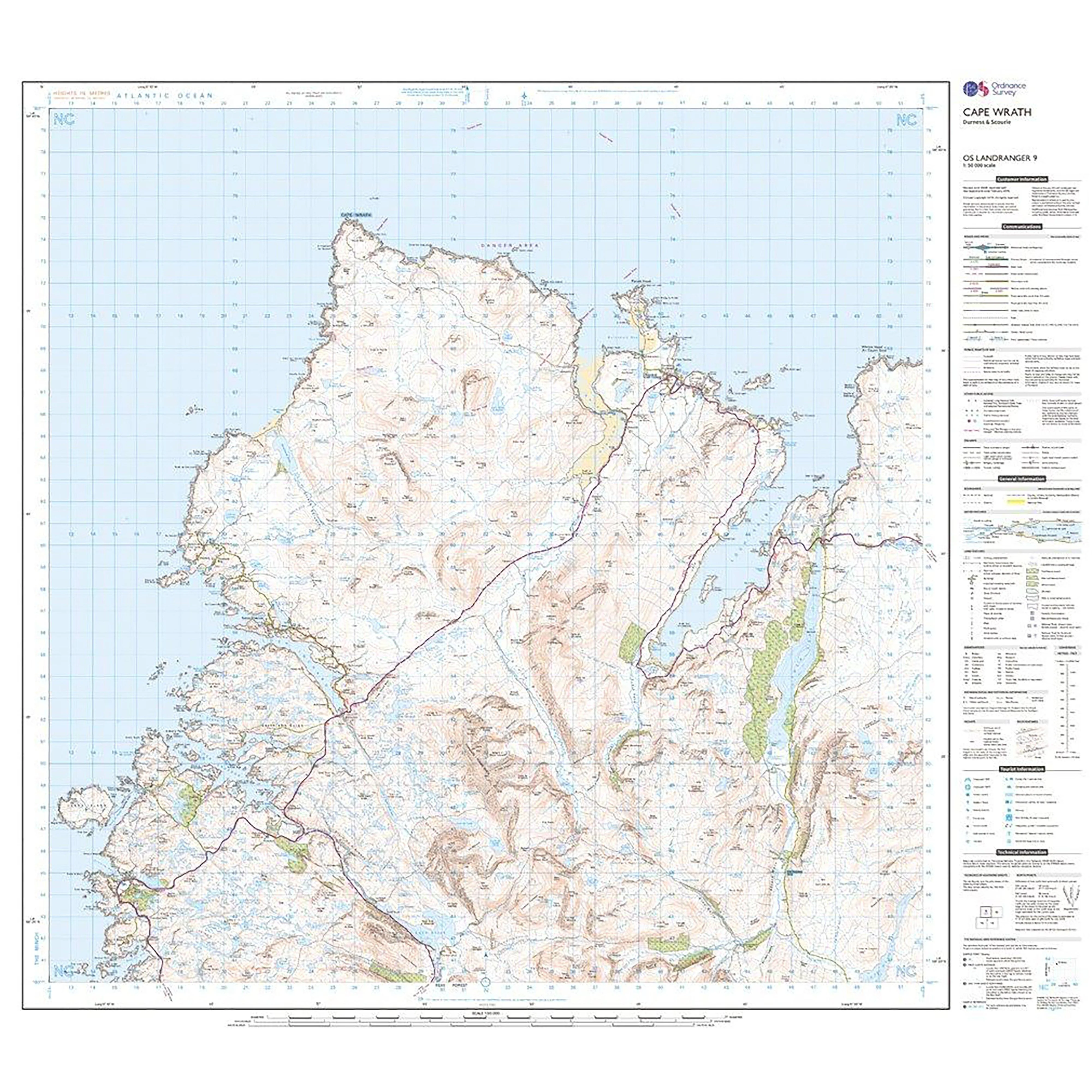 Landranger Active 9 Cape Wrath, Durness & Scourie Map With Digital Version - Image 3