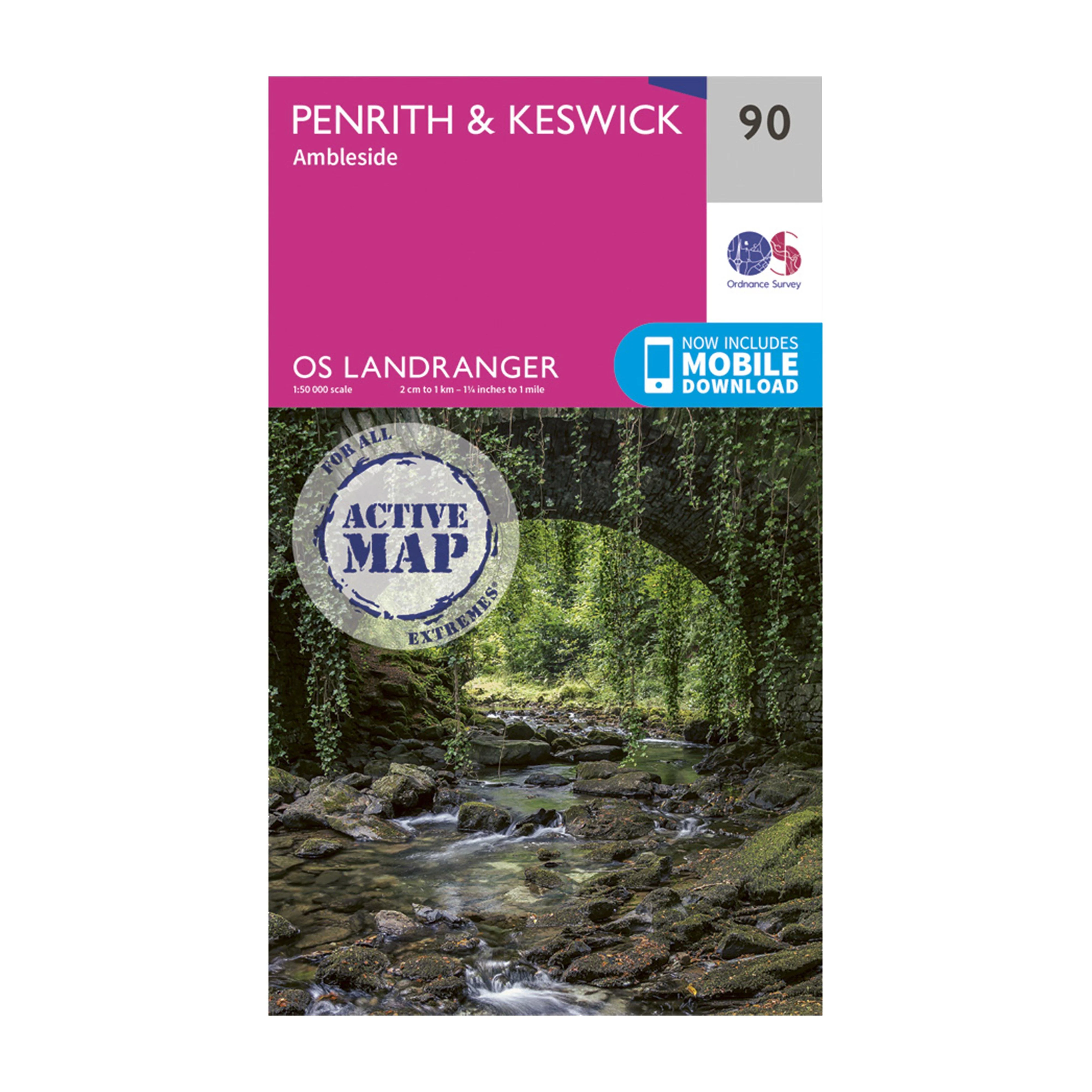 Landranger Active 90 Penrith, Keswick & Ambleside Map With Digital Version - Image 4