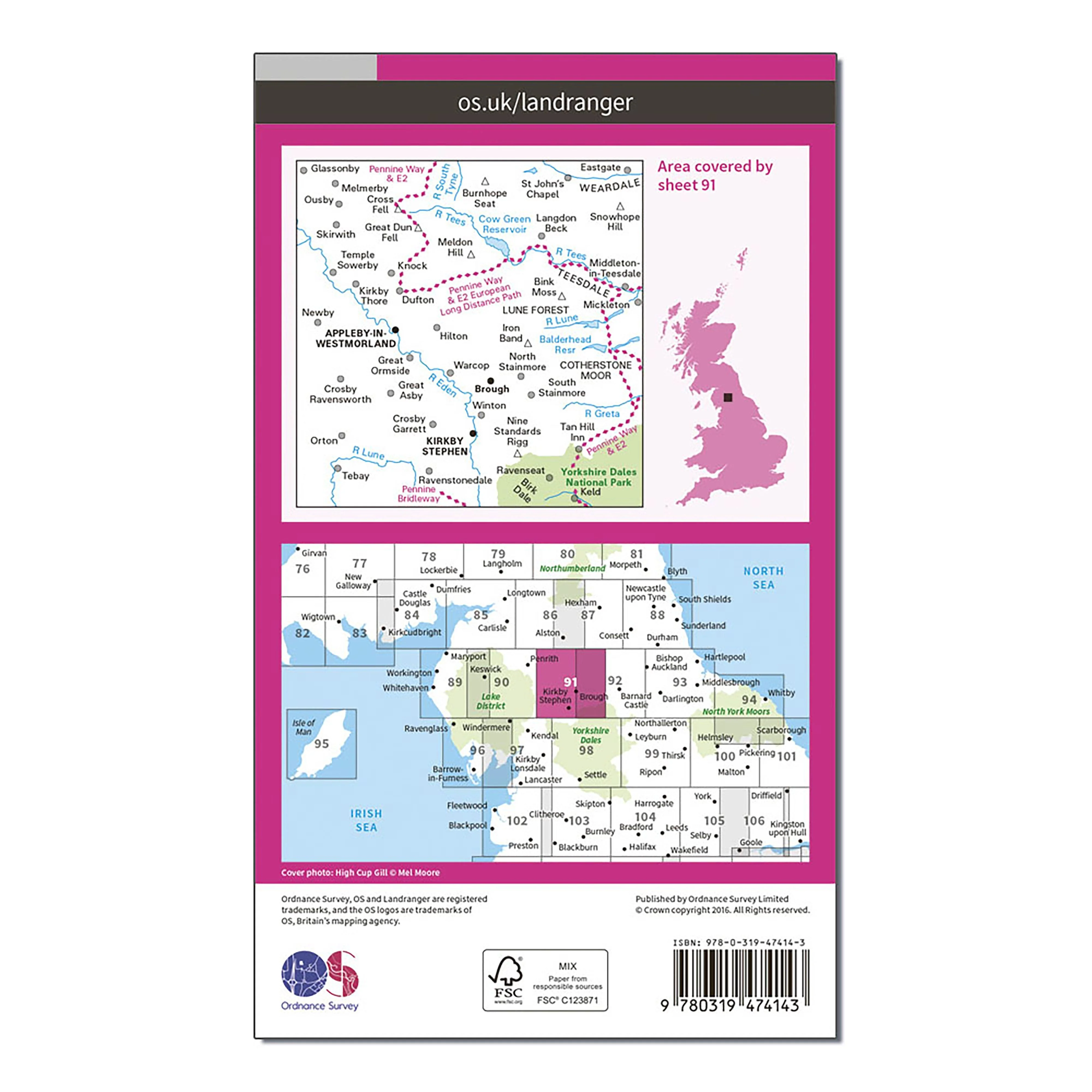 Landranger Active 91 Appleby-in-Westmorland Map With Digital Version - Image 2