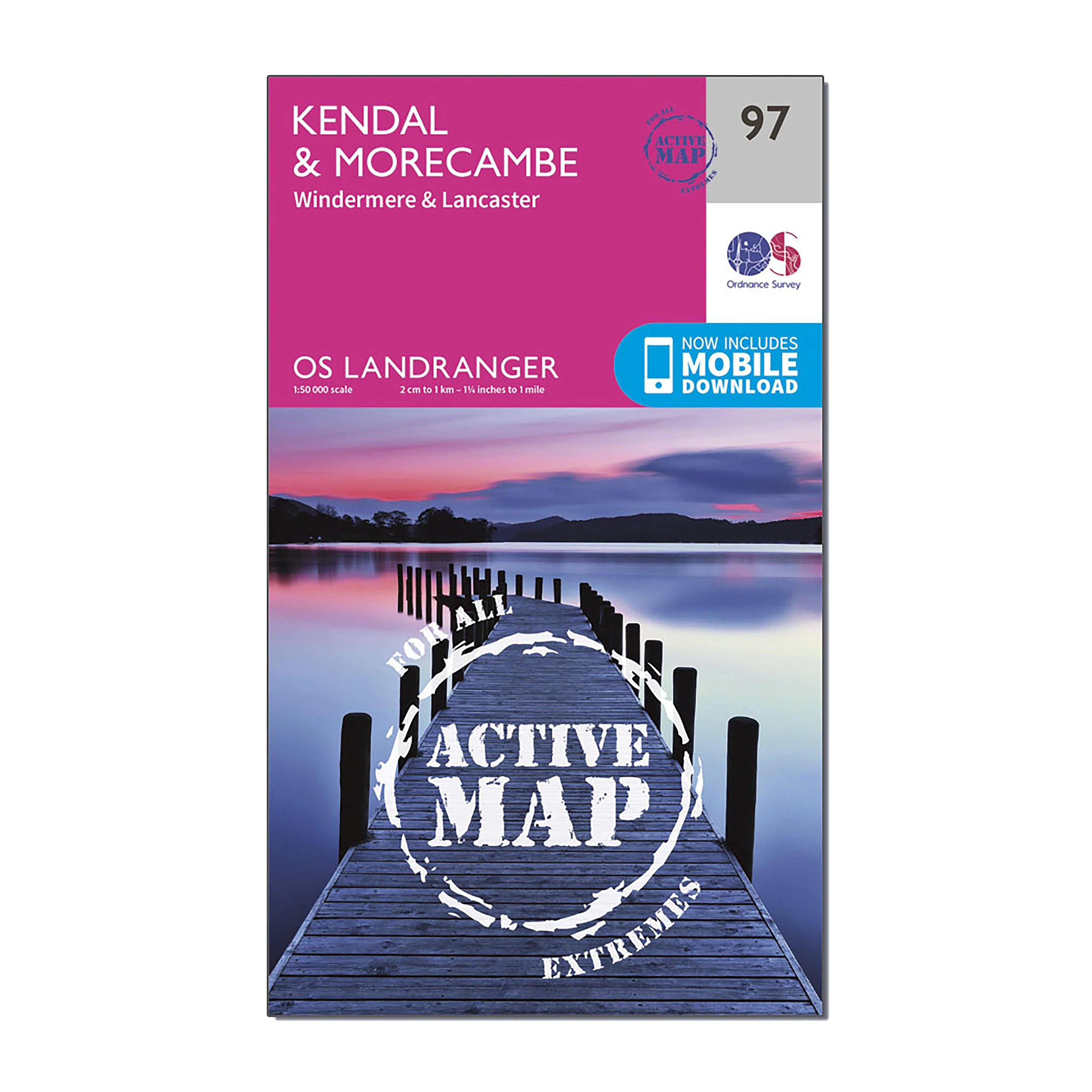 Landranger Active 97 Kendal, Morecambe, Windermere & Lancaster Map With Digital Version - Image 4
