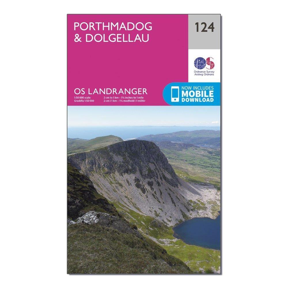 OS Landranger 124 Porthmadog  Dolgellau Map - Image 4