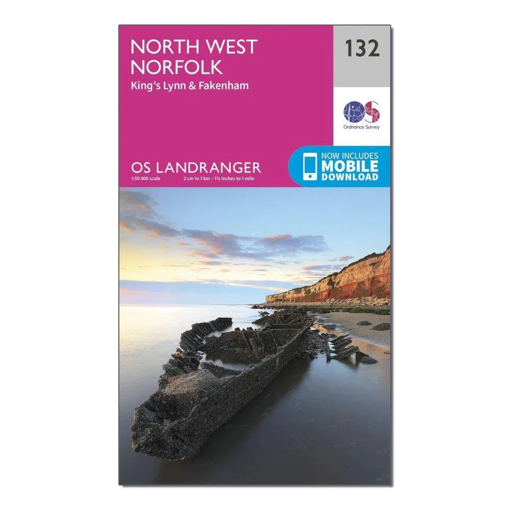 OS Landranger 132 North West Norfolk, King's Lynn & Fakenham Map - Image 4
