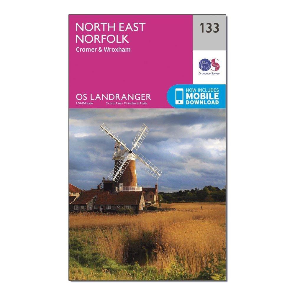 OS Landranger 133 North East Norfolk, Cromer & Wroxham Map - Image 4