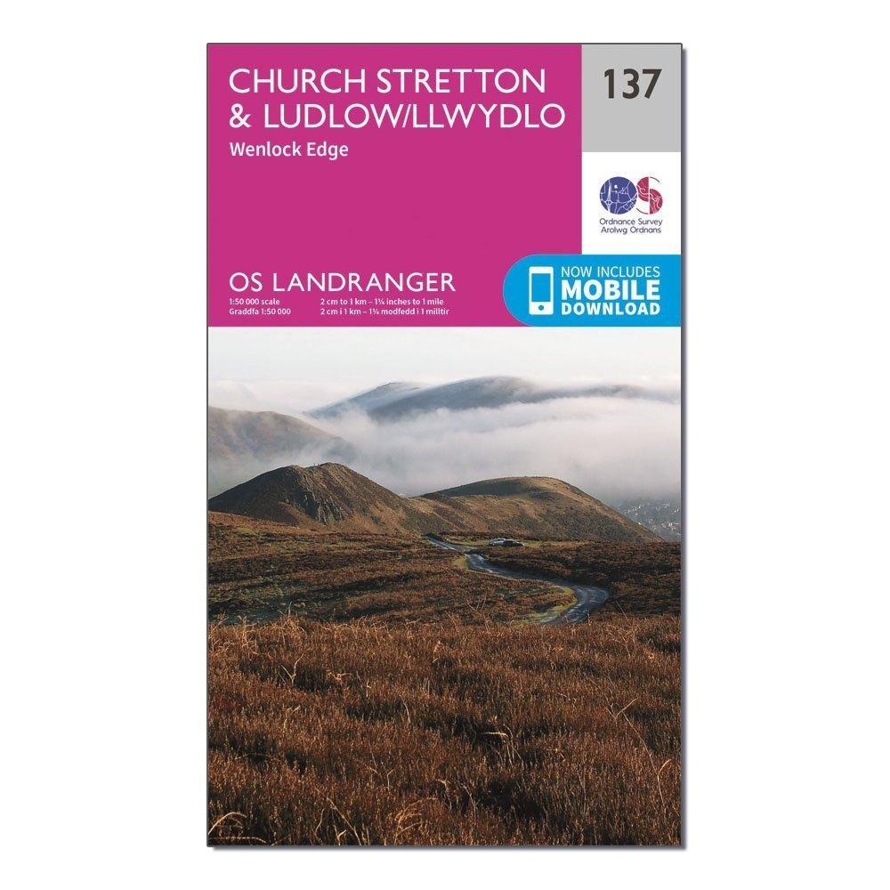 OS Landranger 137 Ludlow & Church Stretton, Wenlock Edge Map - Image 4