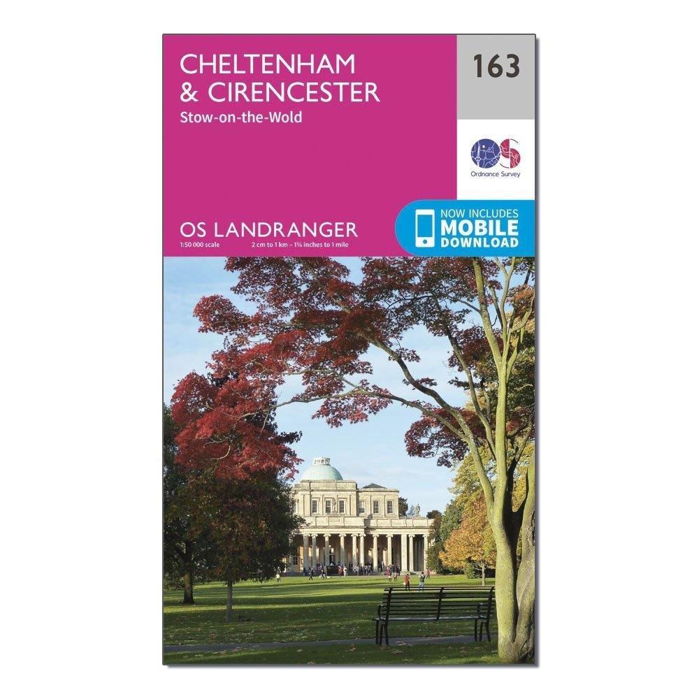 OS Landranger 163 Cheltenham & Cirencester, Stow-on-the-Wold Map - Image 4