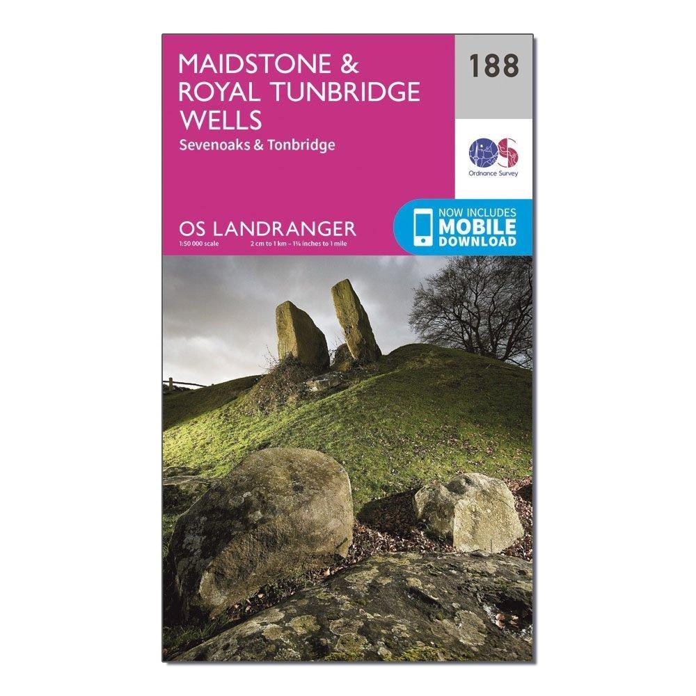 OS Landranger 188 Maidstone & Royal Tunbridge Wells Map - Image 4