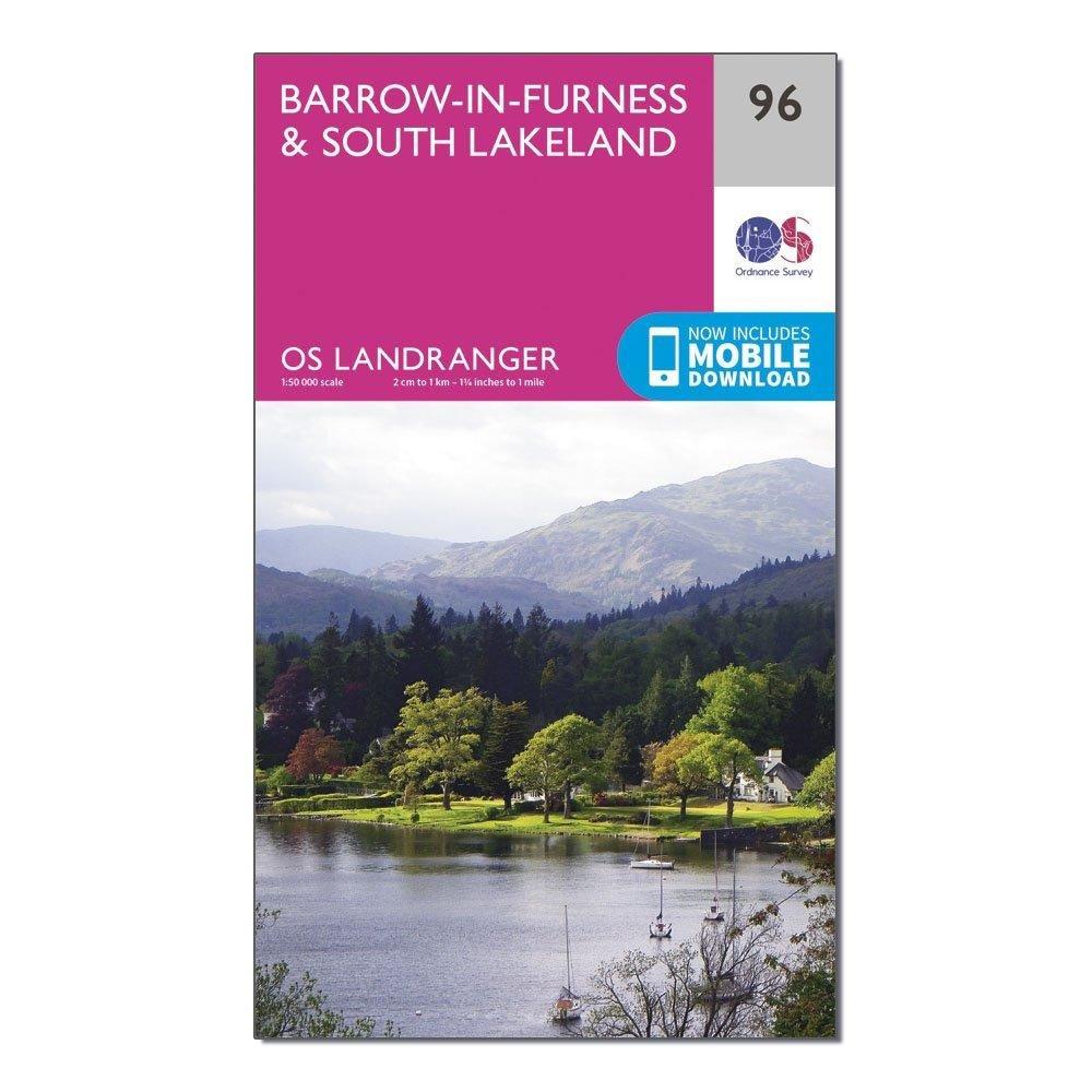 OS Landranger 96 Barrow-in-Furness & South Lakeland Map - Image 4