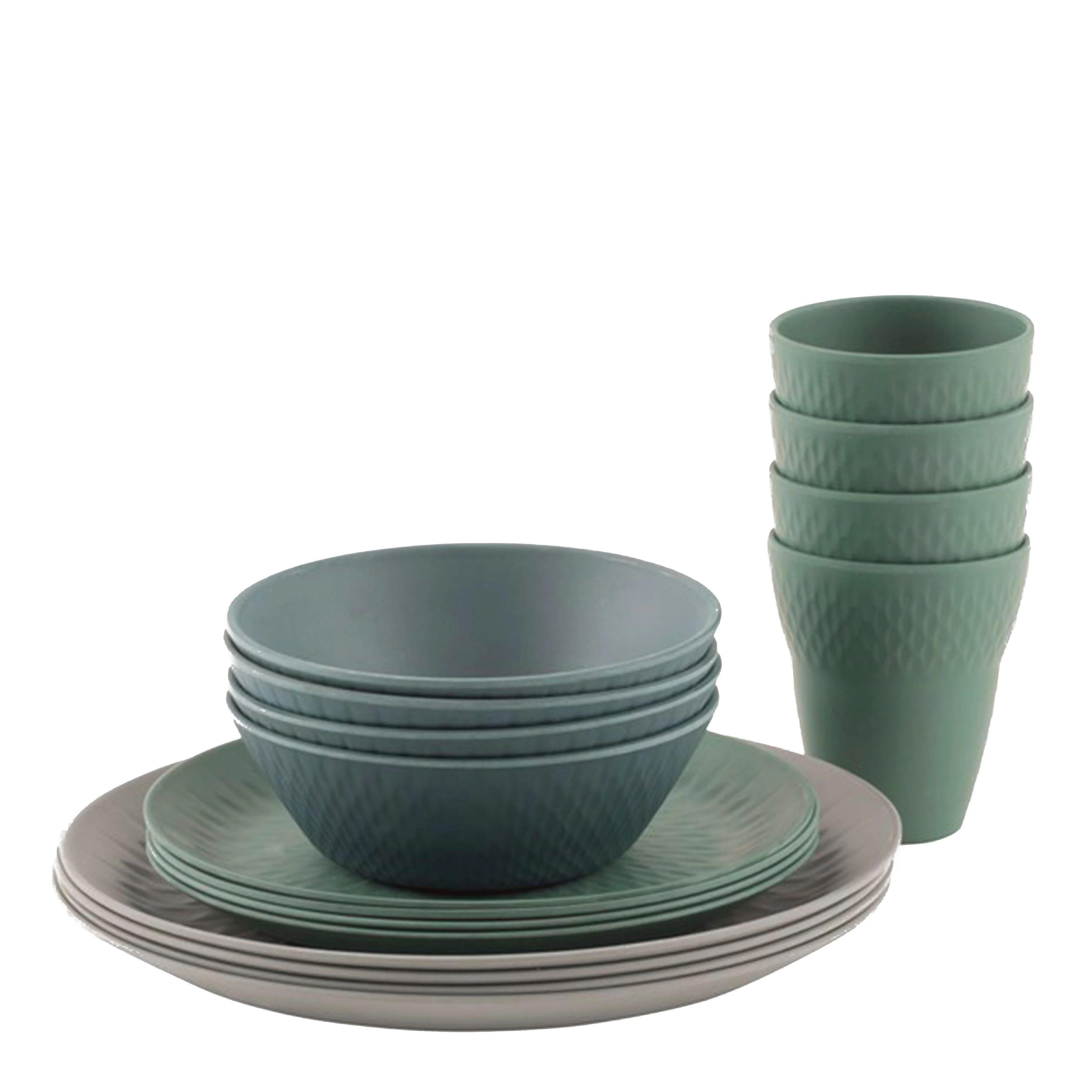 Lotus Bamboo 4-Person Dinner Set - Image 2