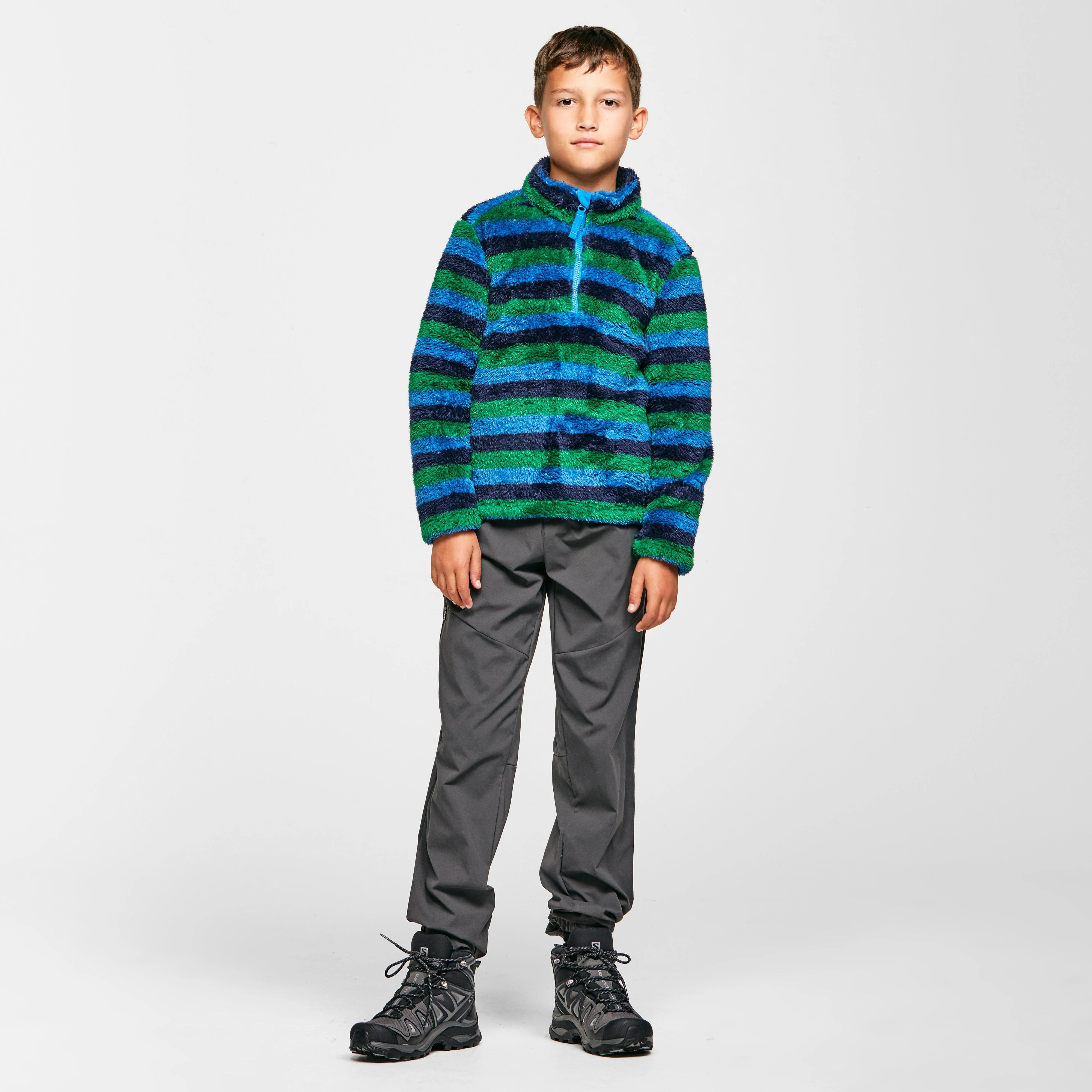 Kids' Stripe Print Half-zip Fleece - Image 3