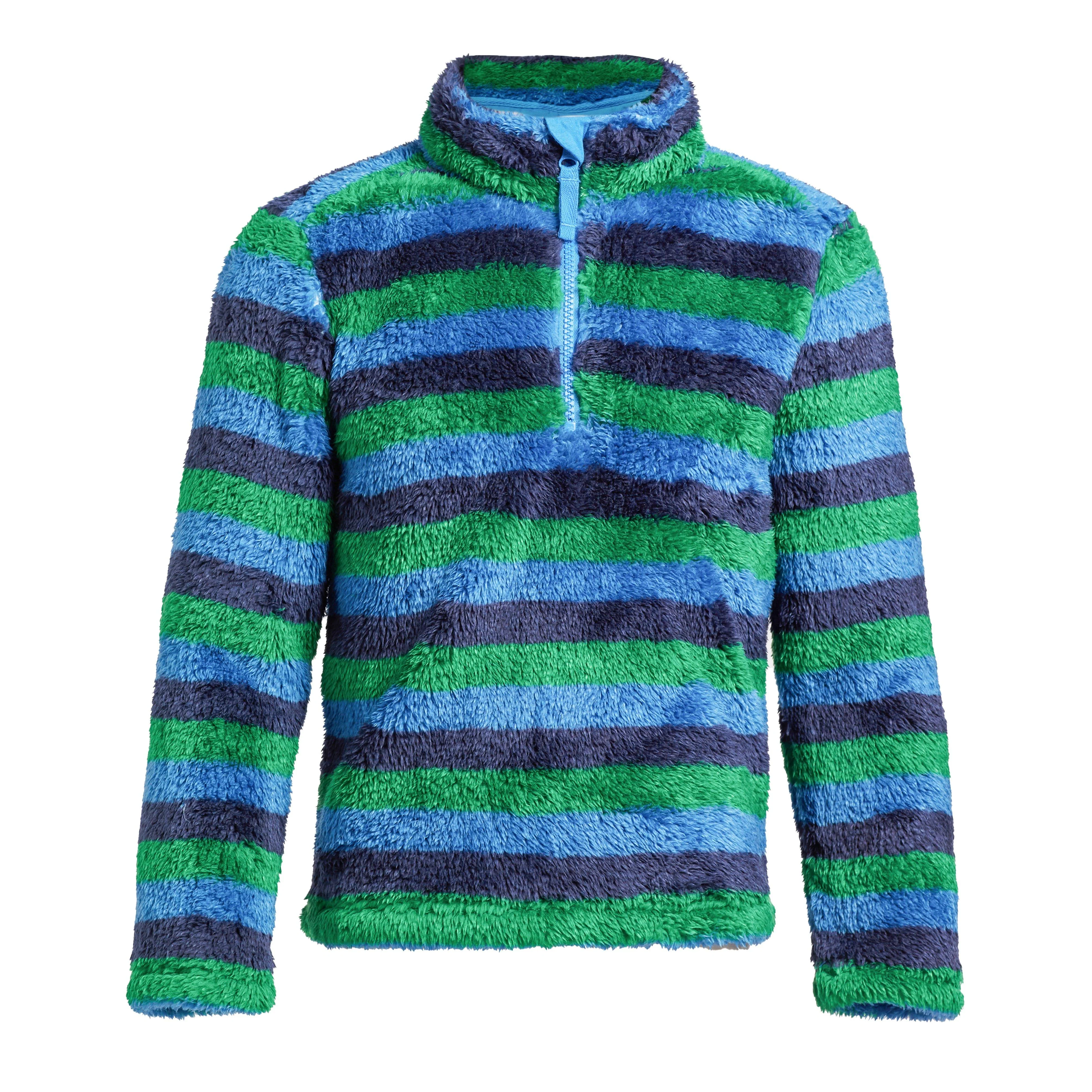 Kids' Stripe Print Half-zip Fleece - Image 5