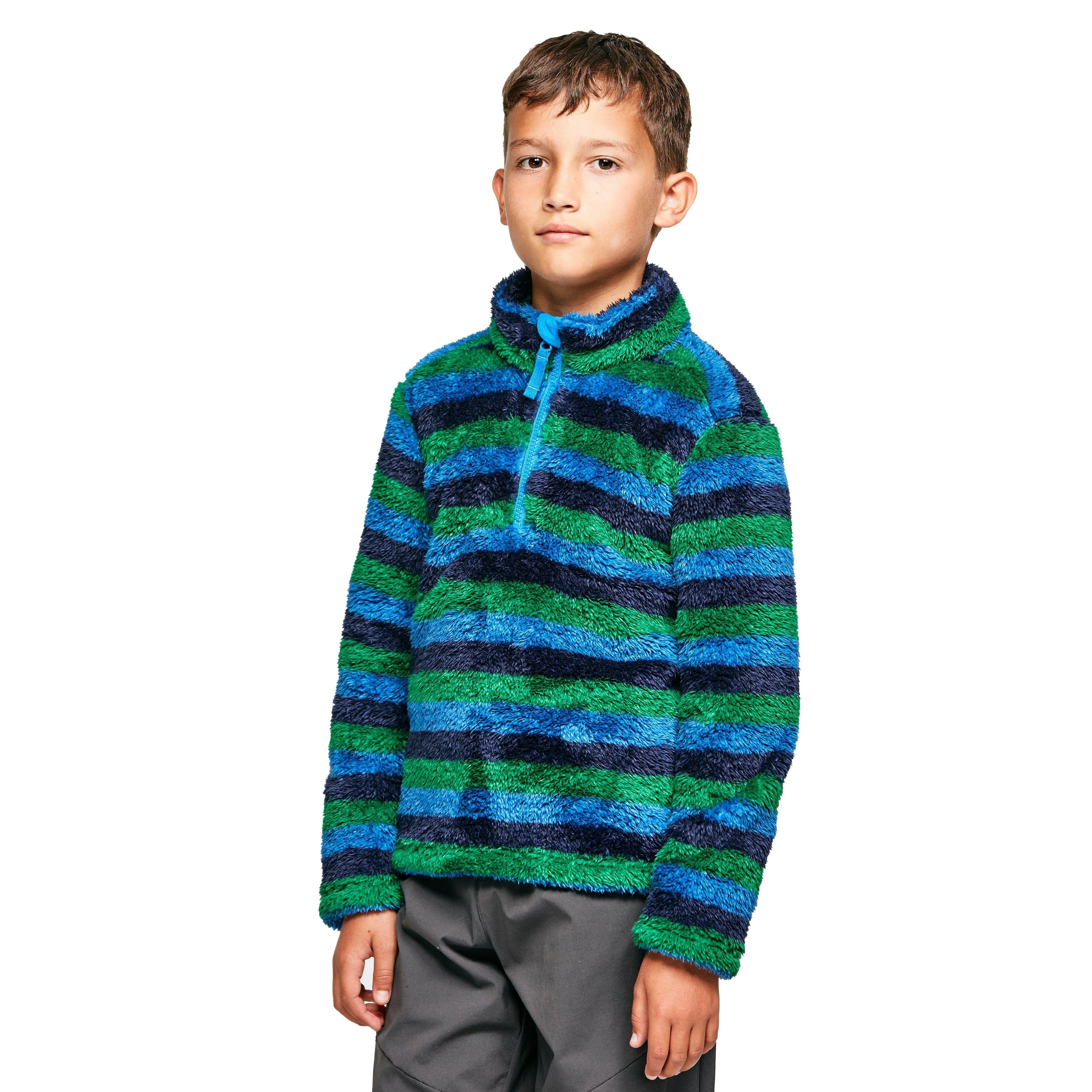 Kids' Stripe Print Half-zip Fleece - Image 7