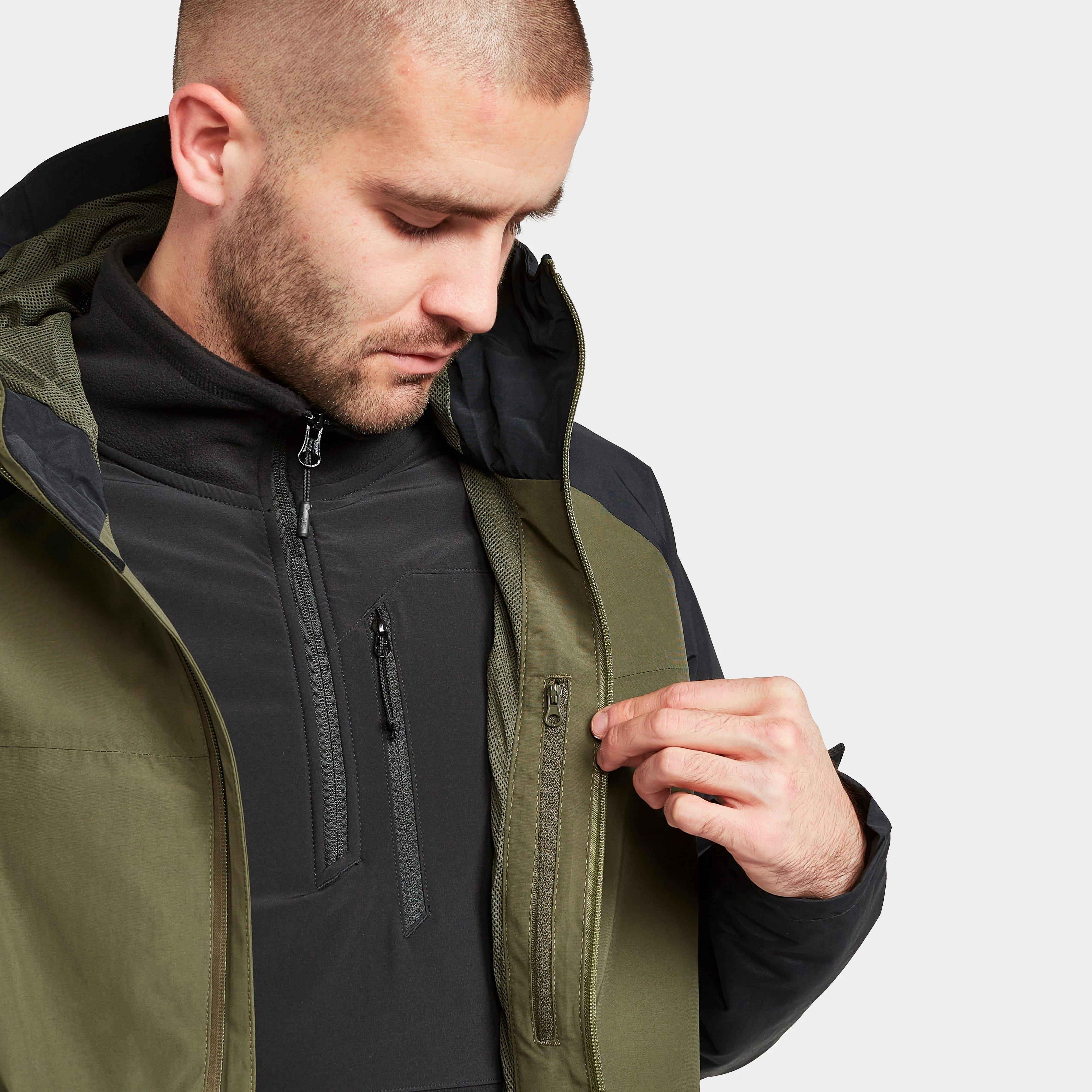 Men's Colour Block Waterproof Jacket - Image 6