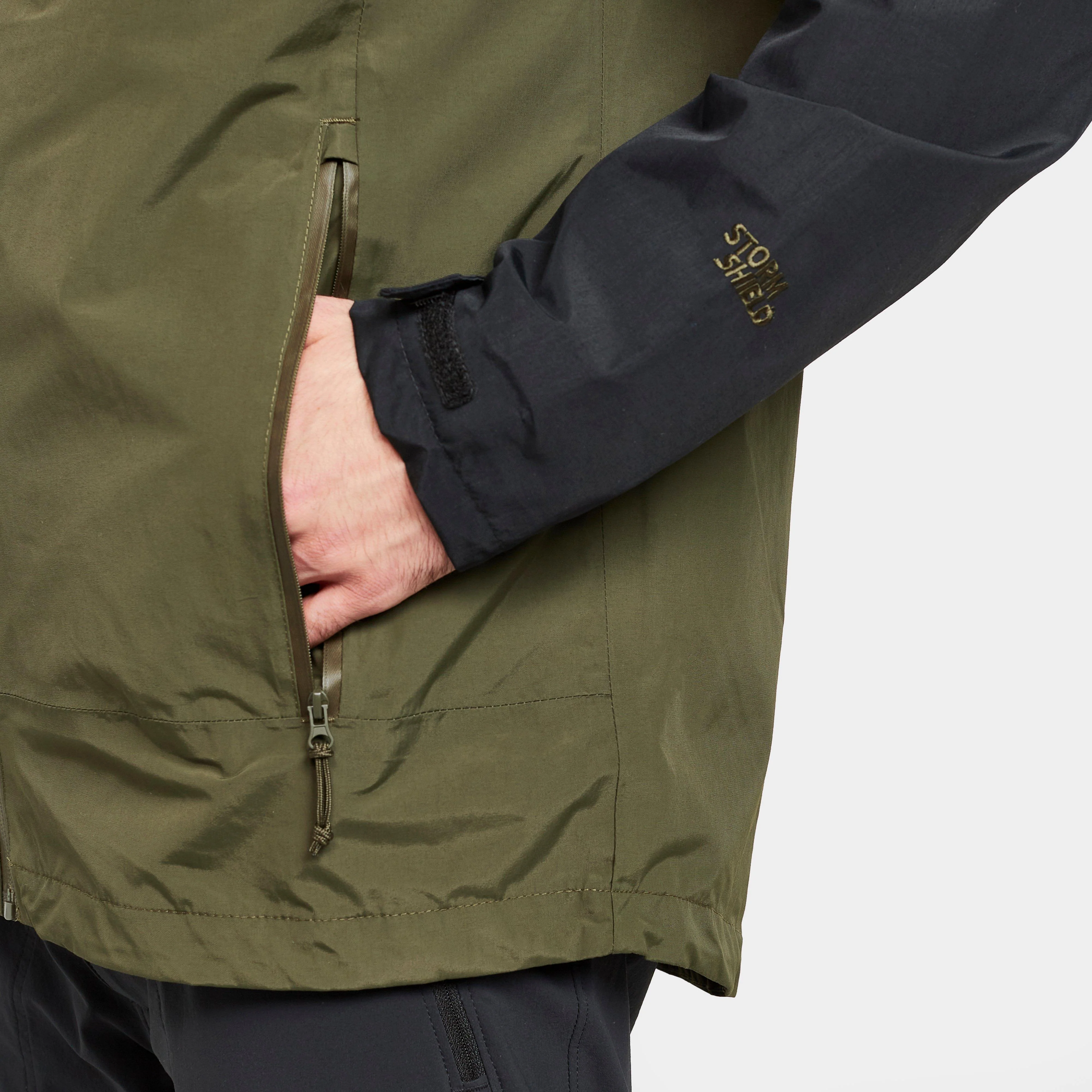 Men's Colour Block Waterproof Jacket - Image 7