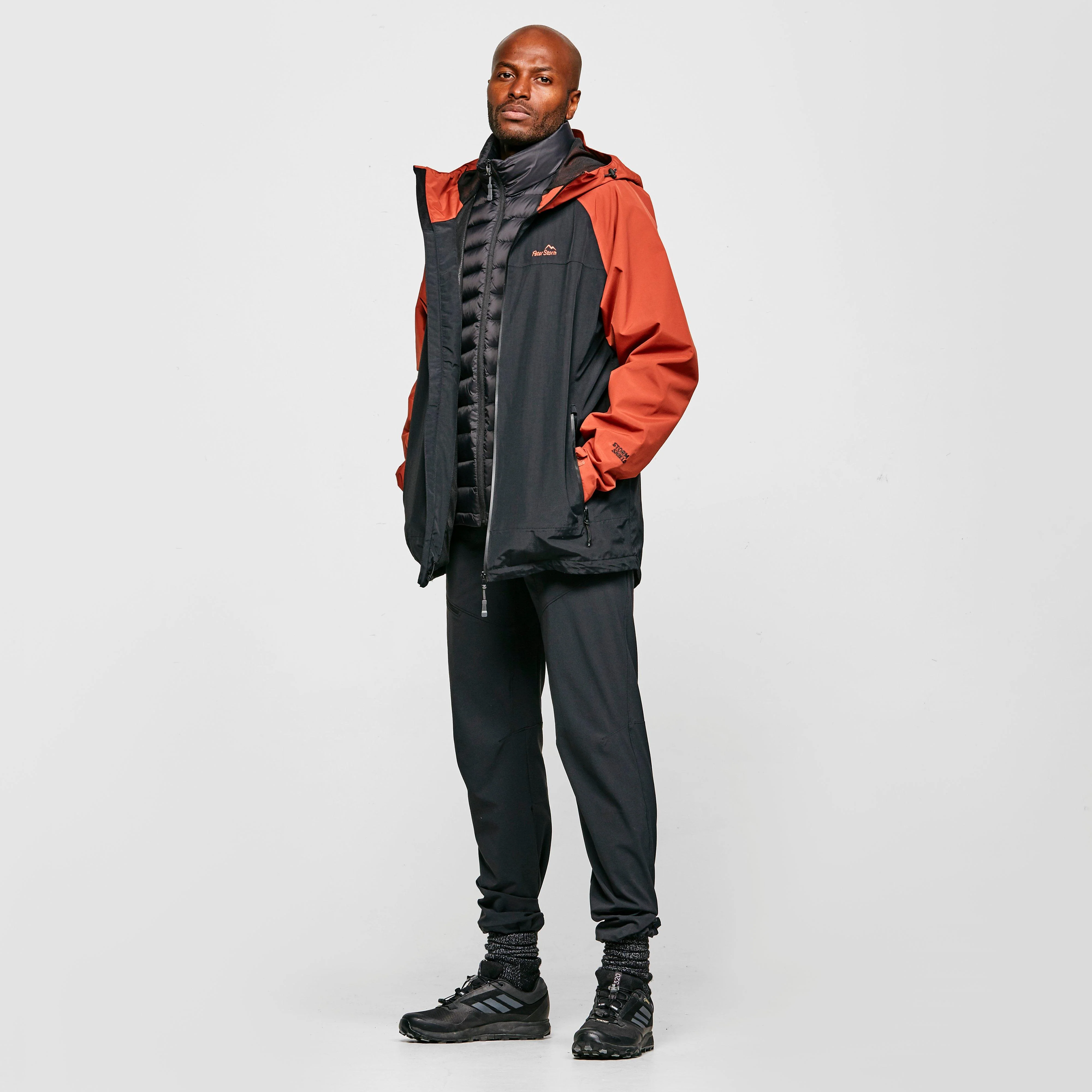 Men's Colour Block Waterproof Jacket - Image 3