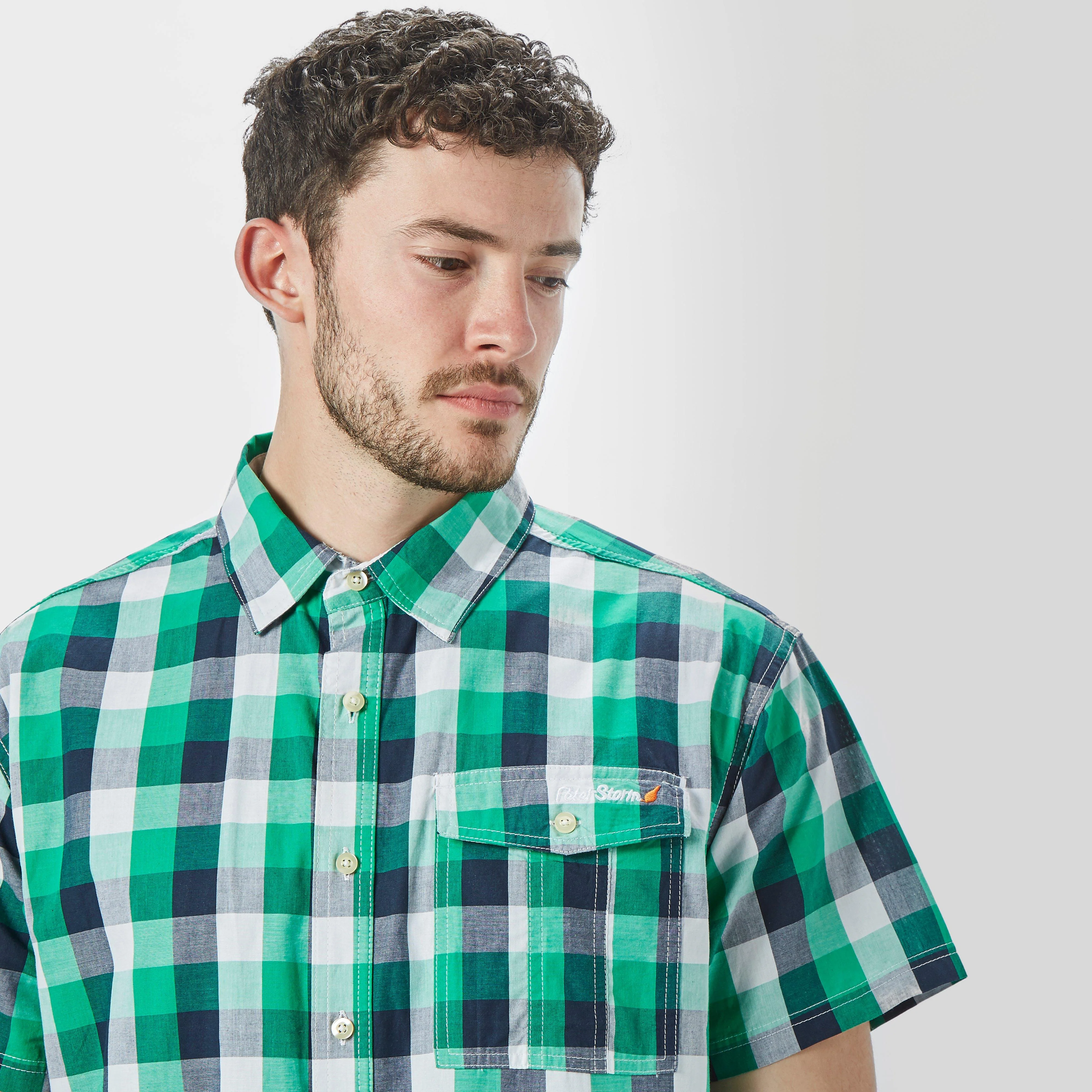 Men’s Short Sleeve Checked Shirt - Image 3