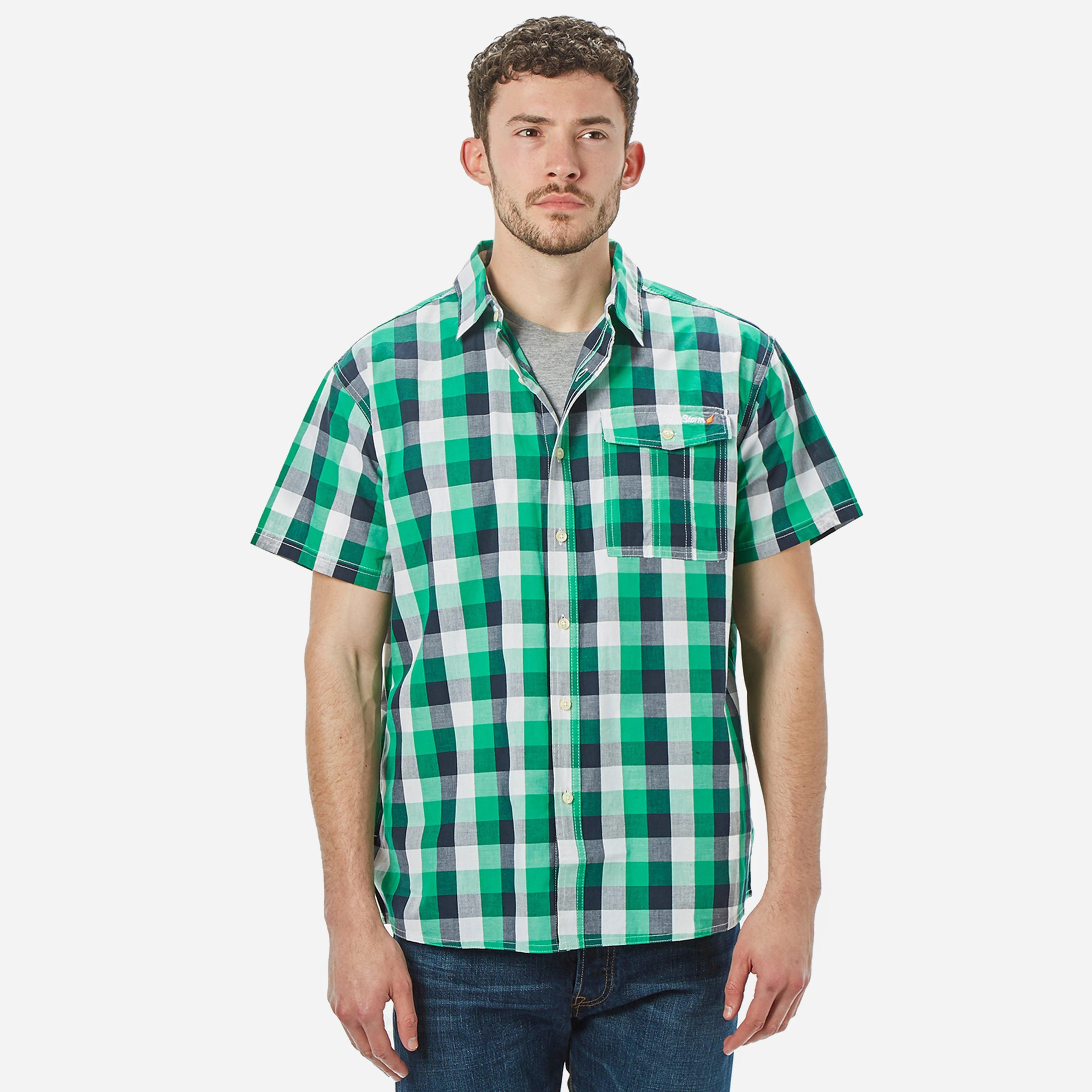 Men’s Short Sleeve Checked Shirt - Image 6