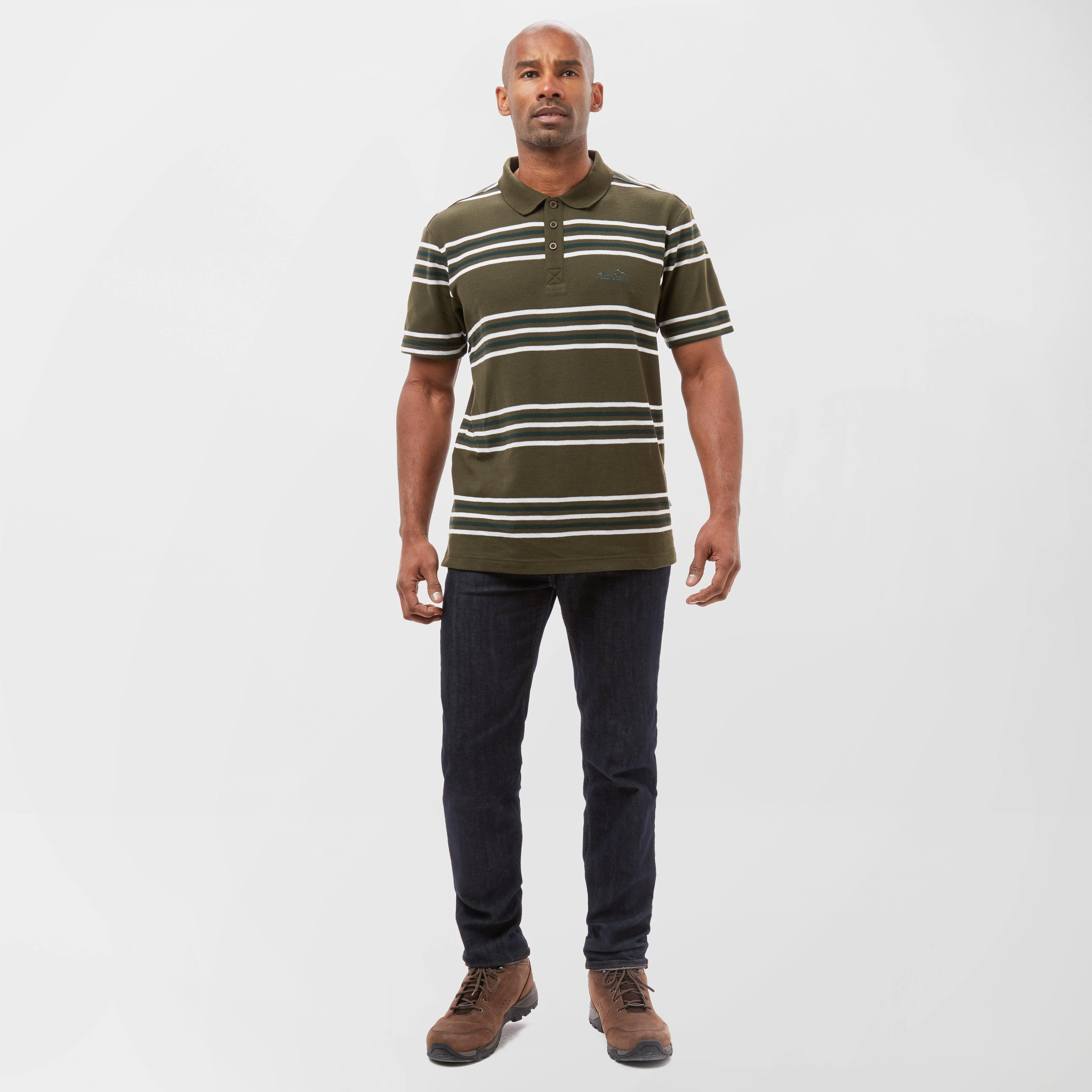 Mens Striped Polo Shirt - Image 3