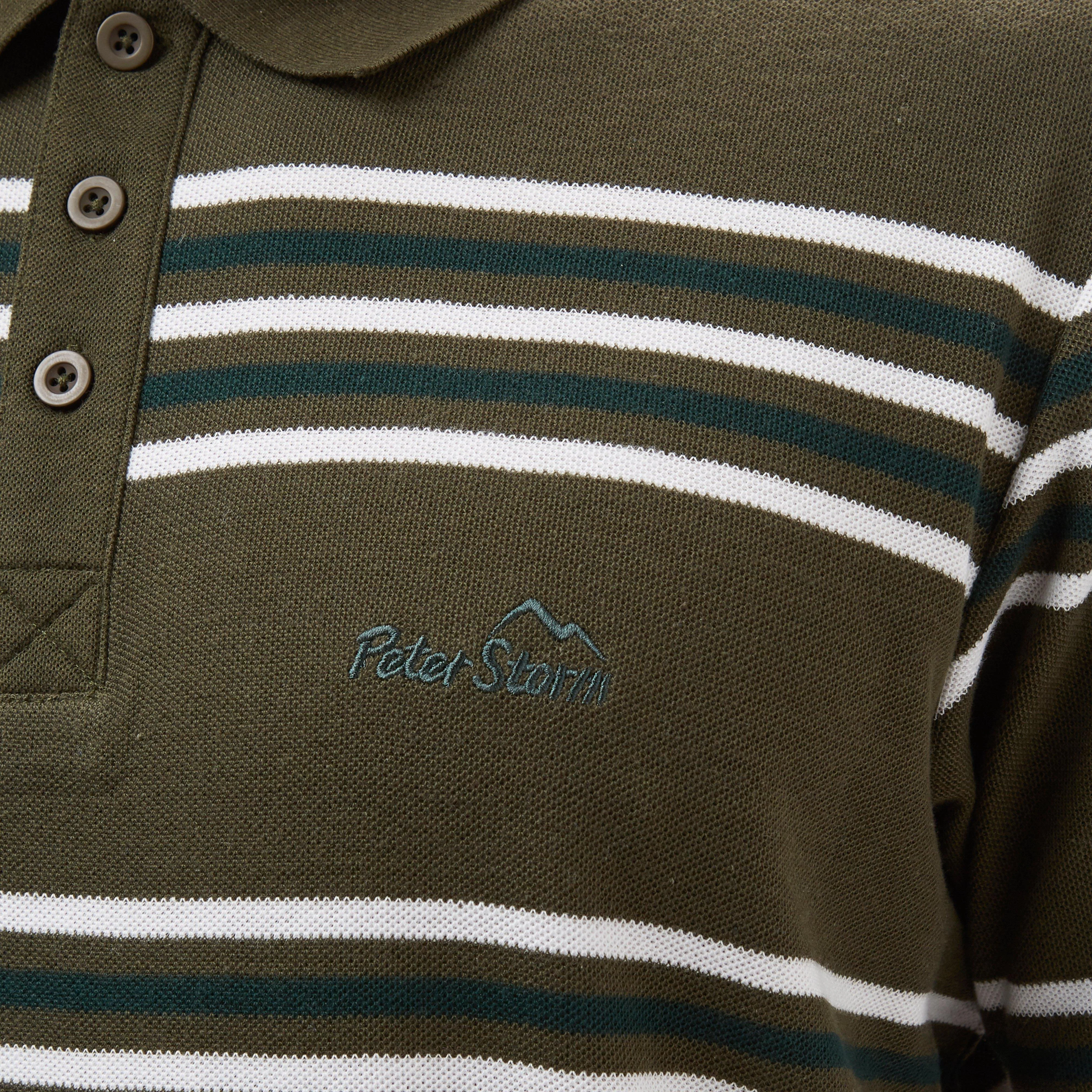 Mens Striped Polo Shirt - Image 4