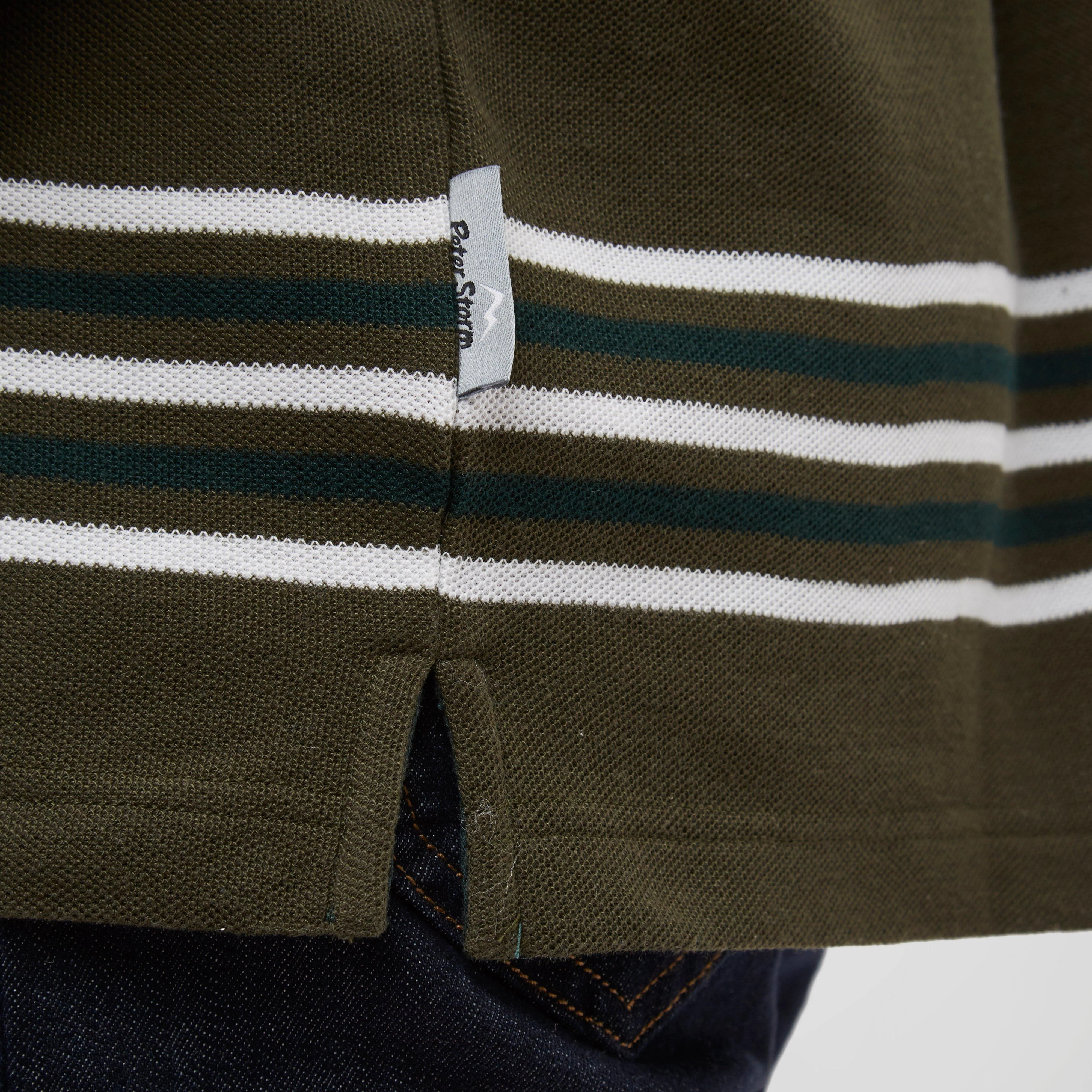 Mens Striped Polo Shirt - Image 5
