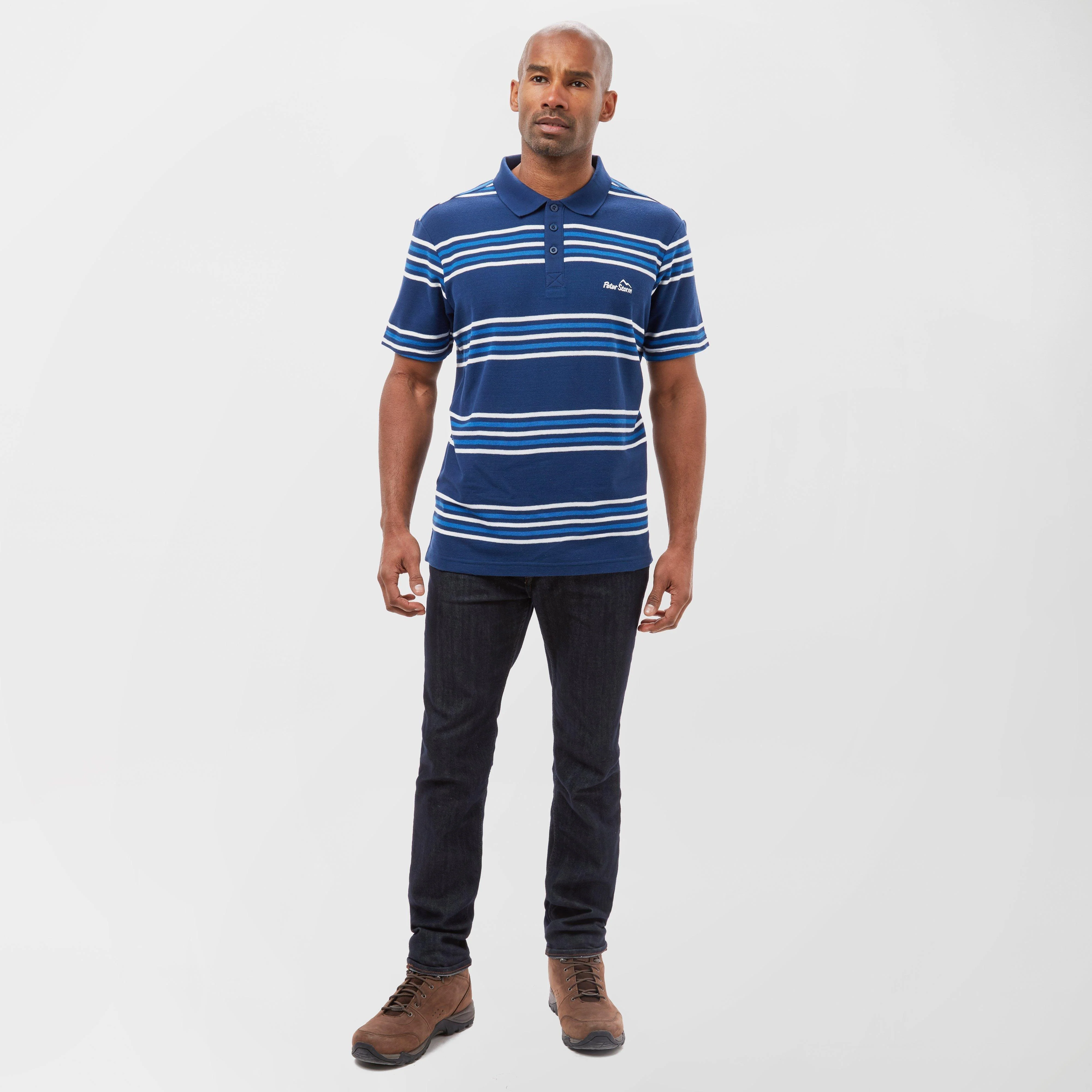 Mens Striped Polo Shirt - Image 3