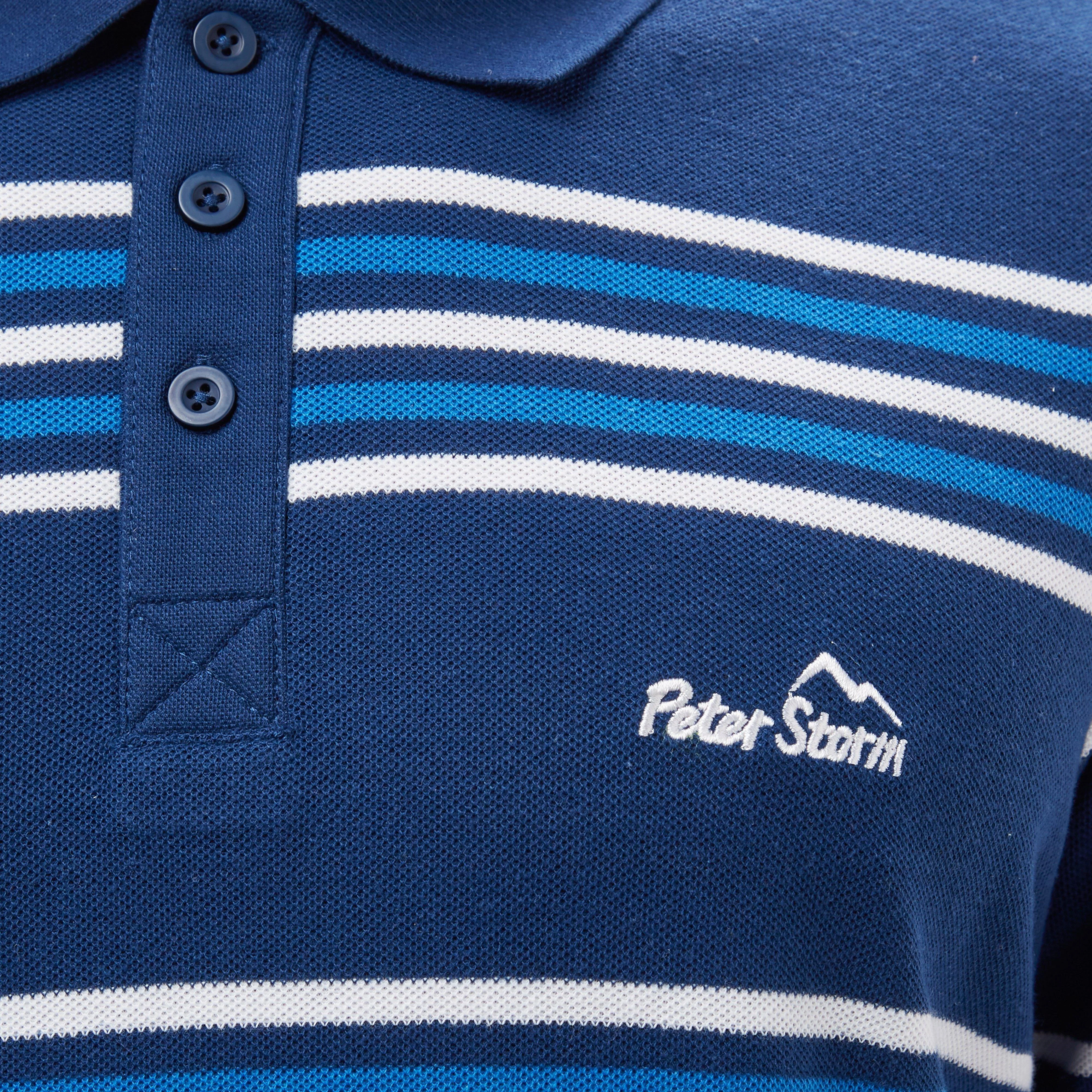 Mens Striped Polo Shirt - Image 4