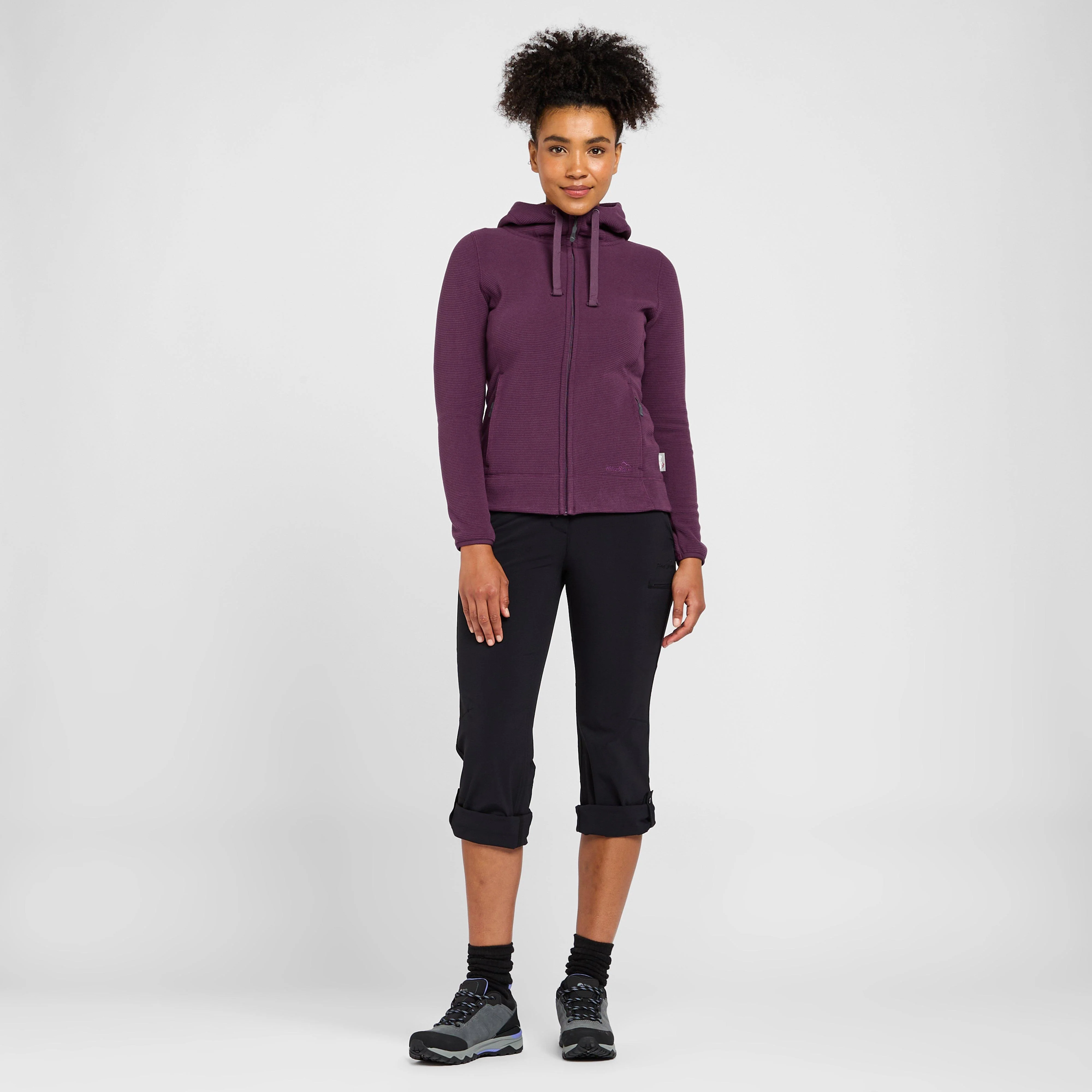 Women's Full Zip Hooded Stretch Fleece - Image 3