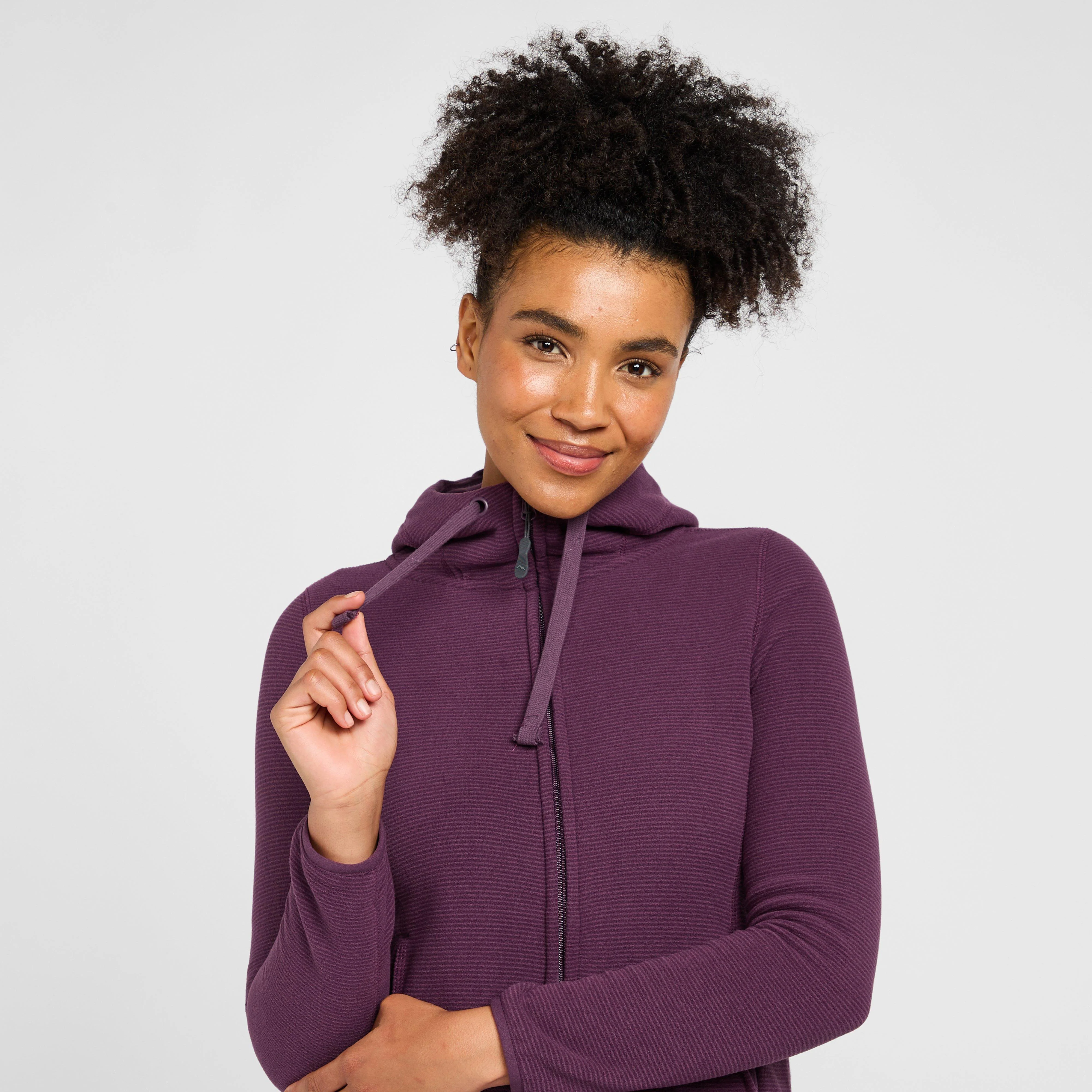 Women's Full Zip Hooded Stretch Fleece - Image 4