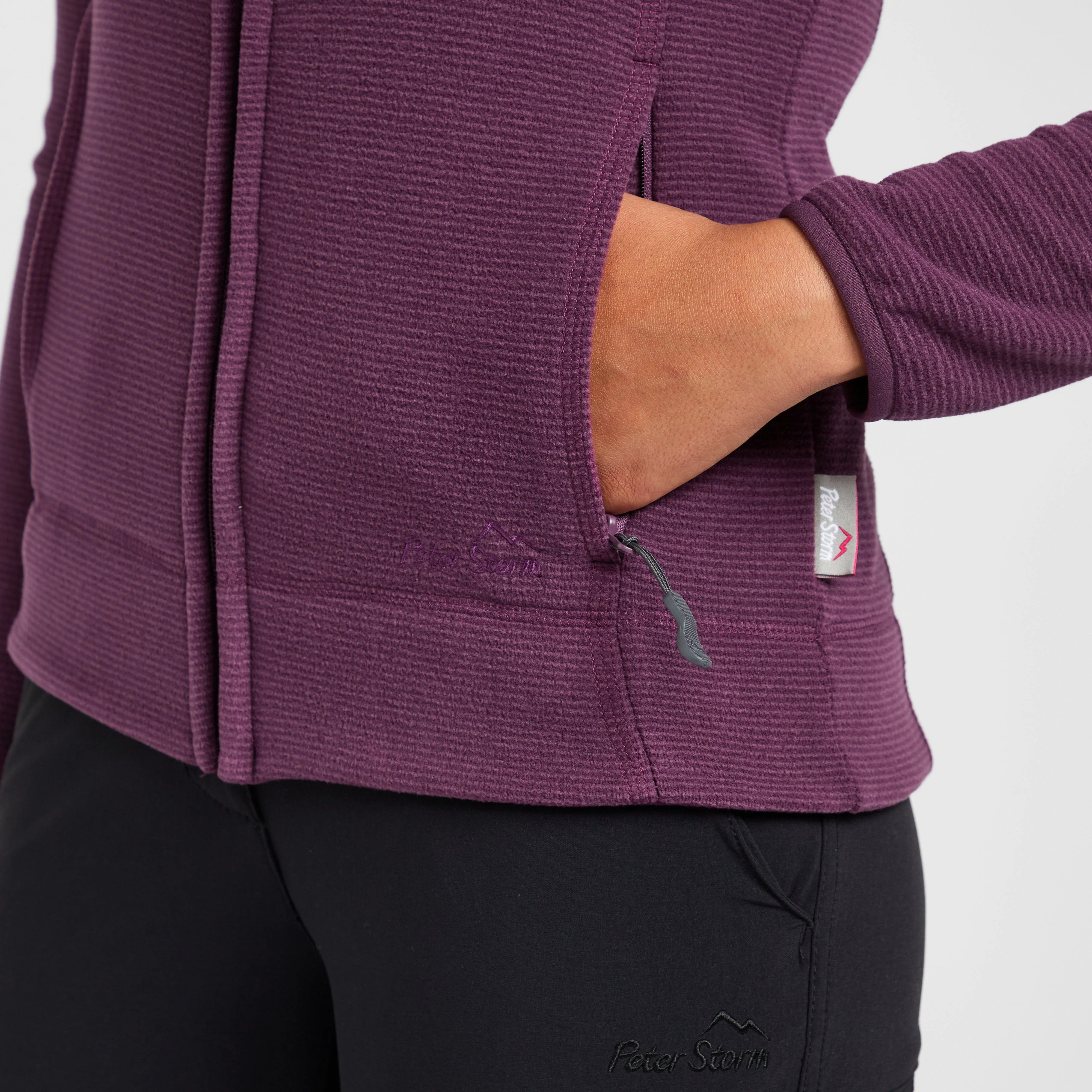 Women's Full Zip Hooded Stretch Fleece - Image 5