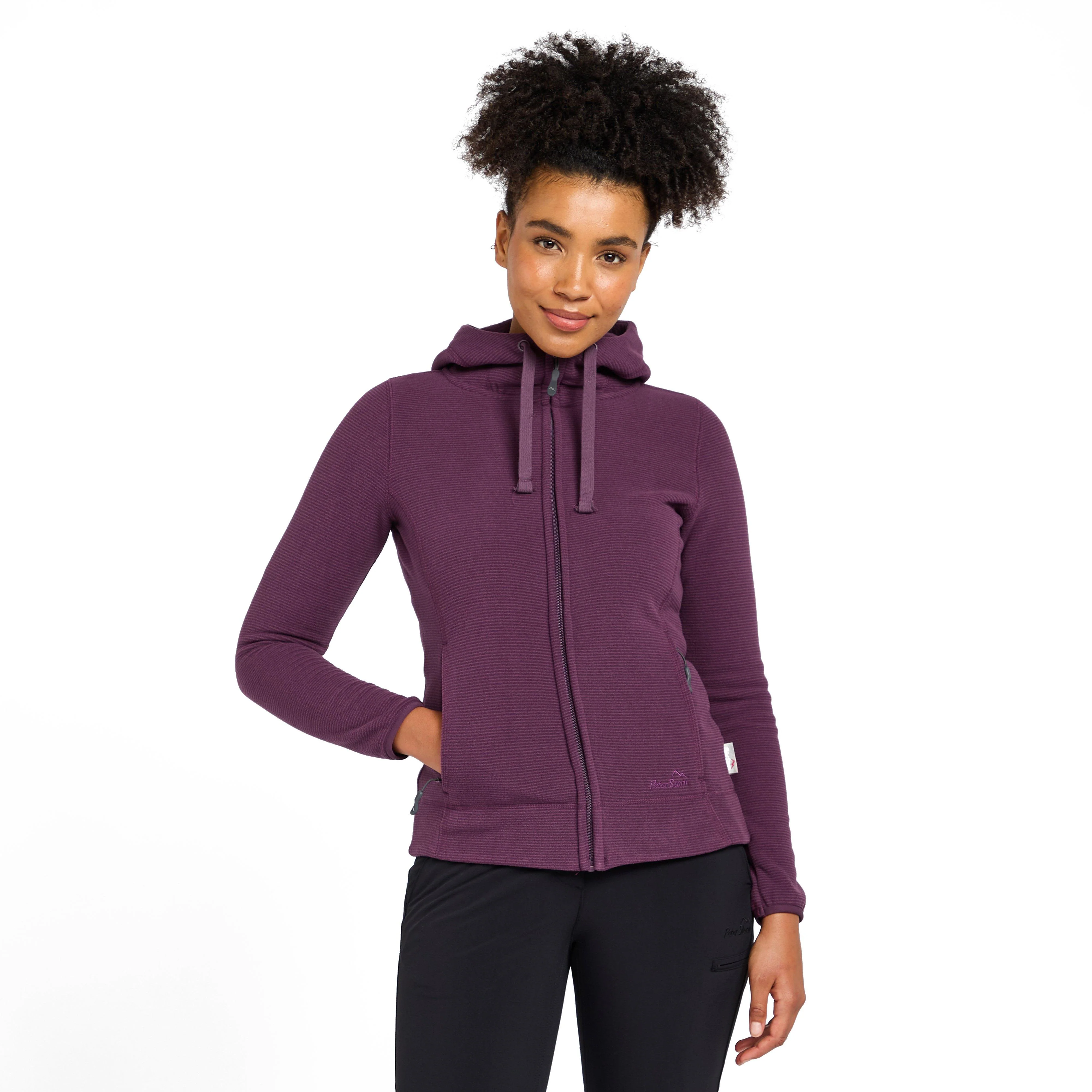 Women's Full Zip Hooded Stretch Fleece - Image 7