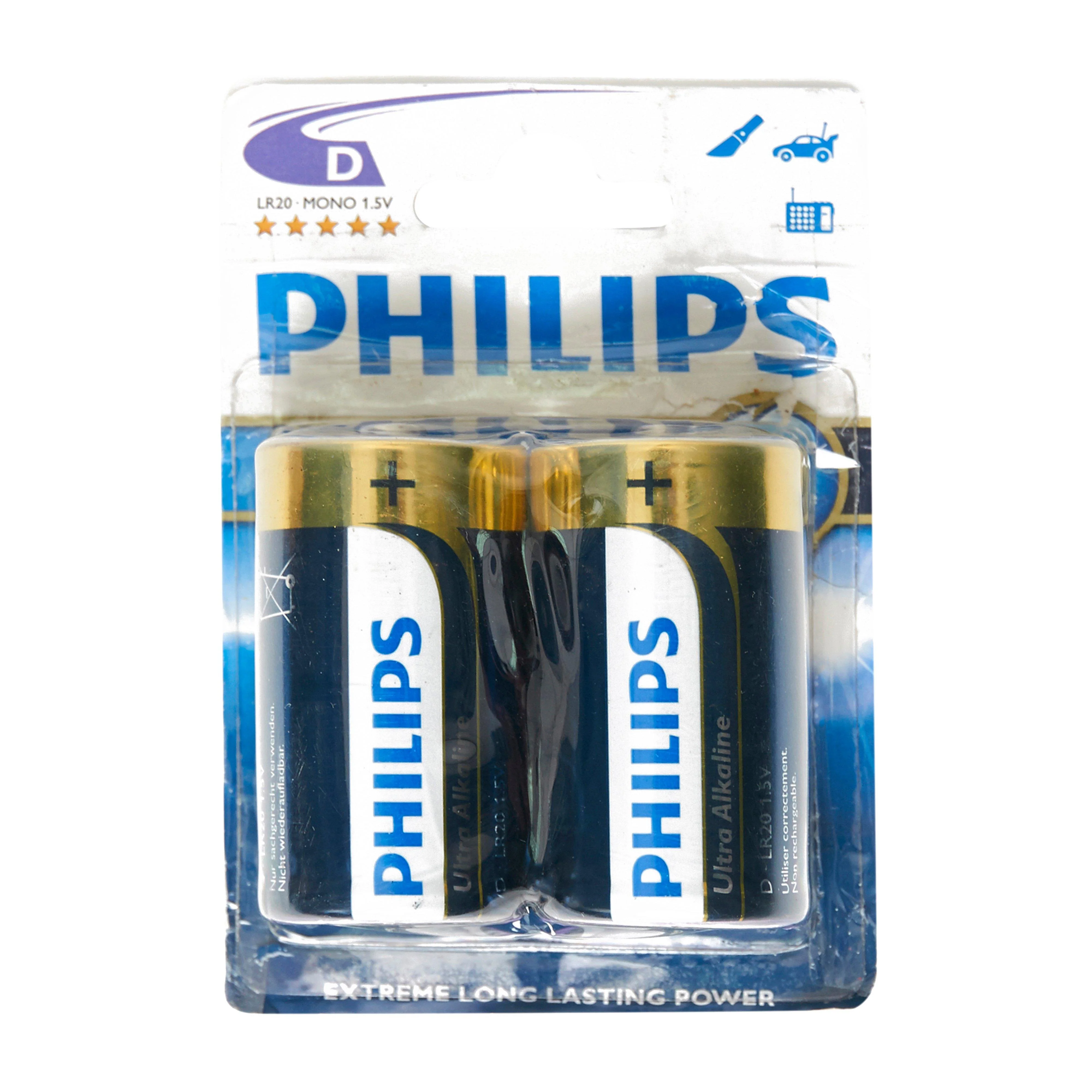 Ultra Alkaline D Batteries 2 Pack - Image 2