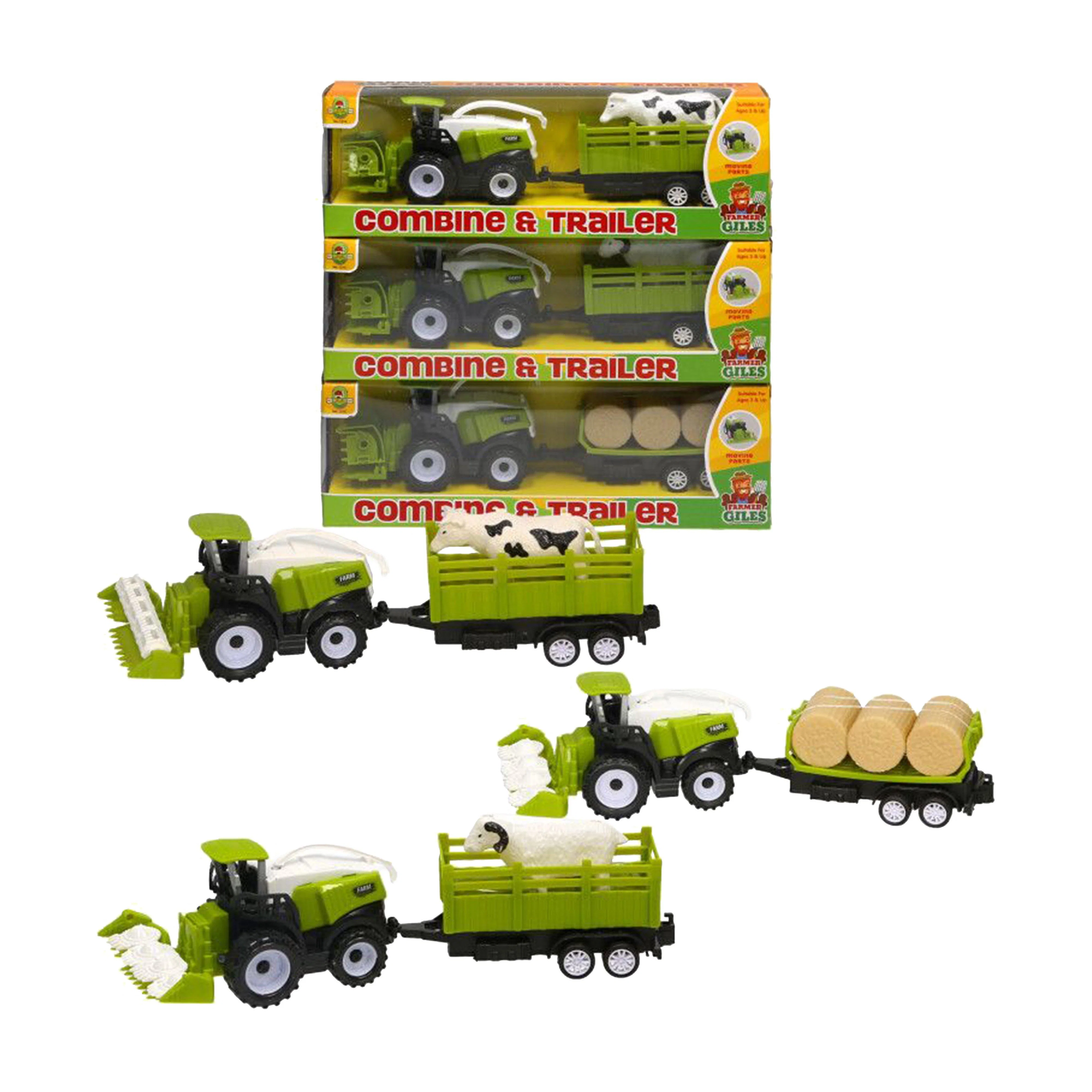 Combine Harvester and Trailer Toy Set - Image 4