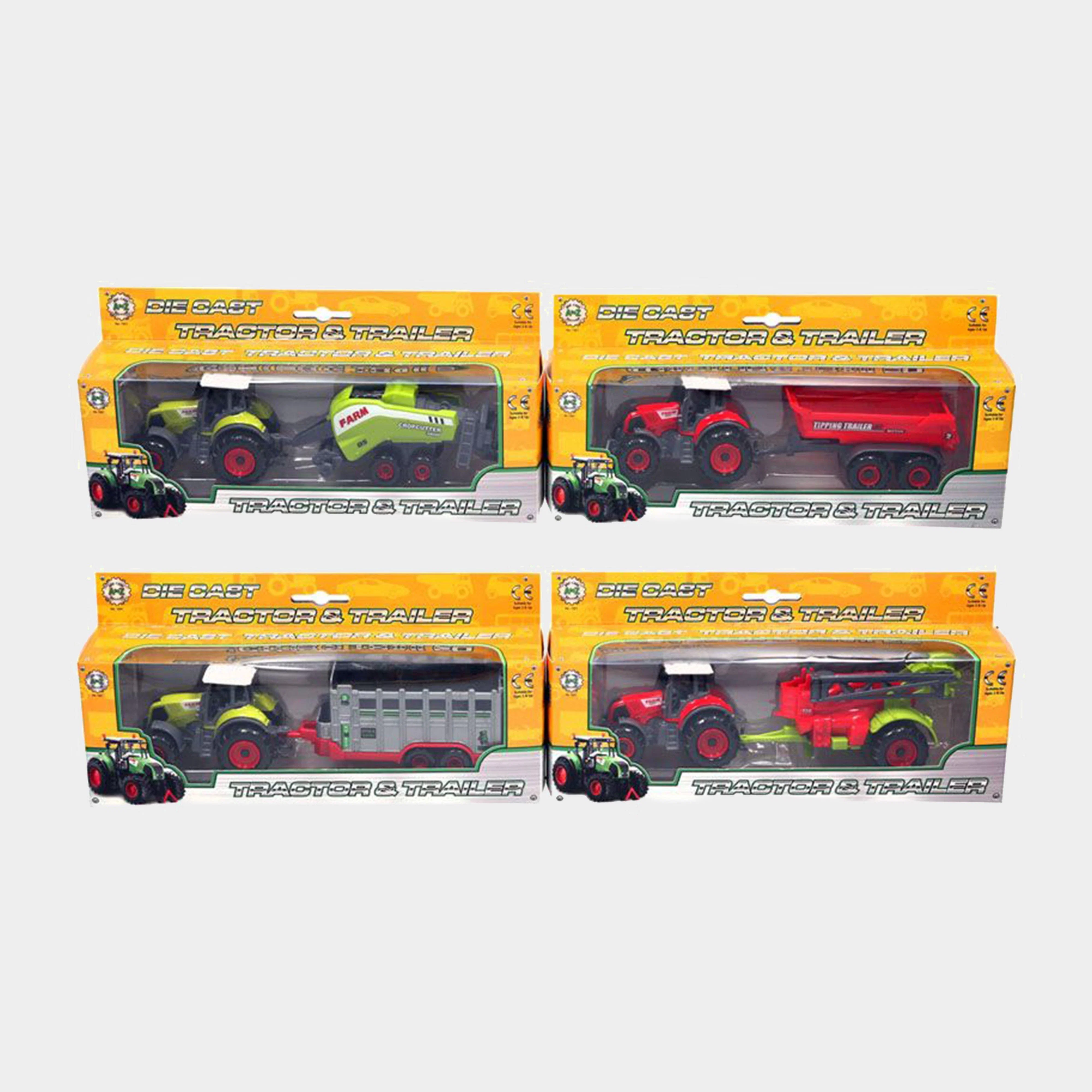Farm Tractor with Trailer Toy Set - Image 2
