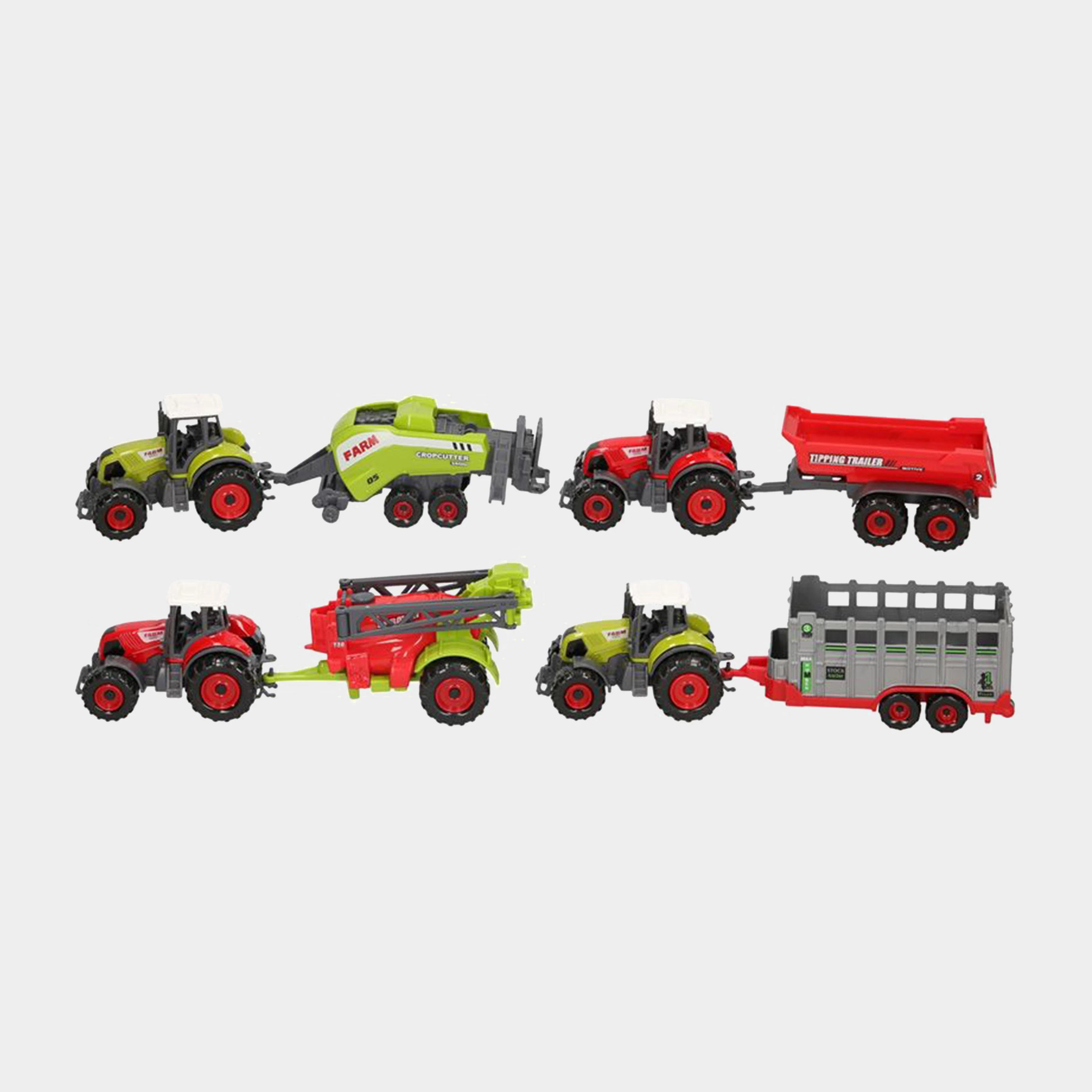 Farm Tractor with Trailer Toy Set - Image 3
