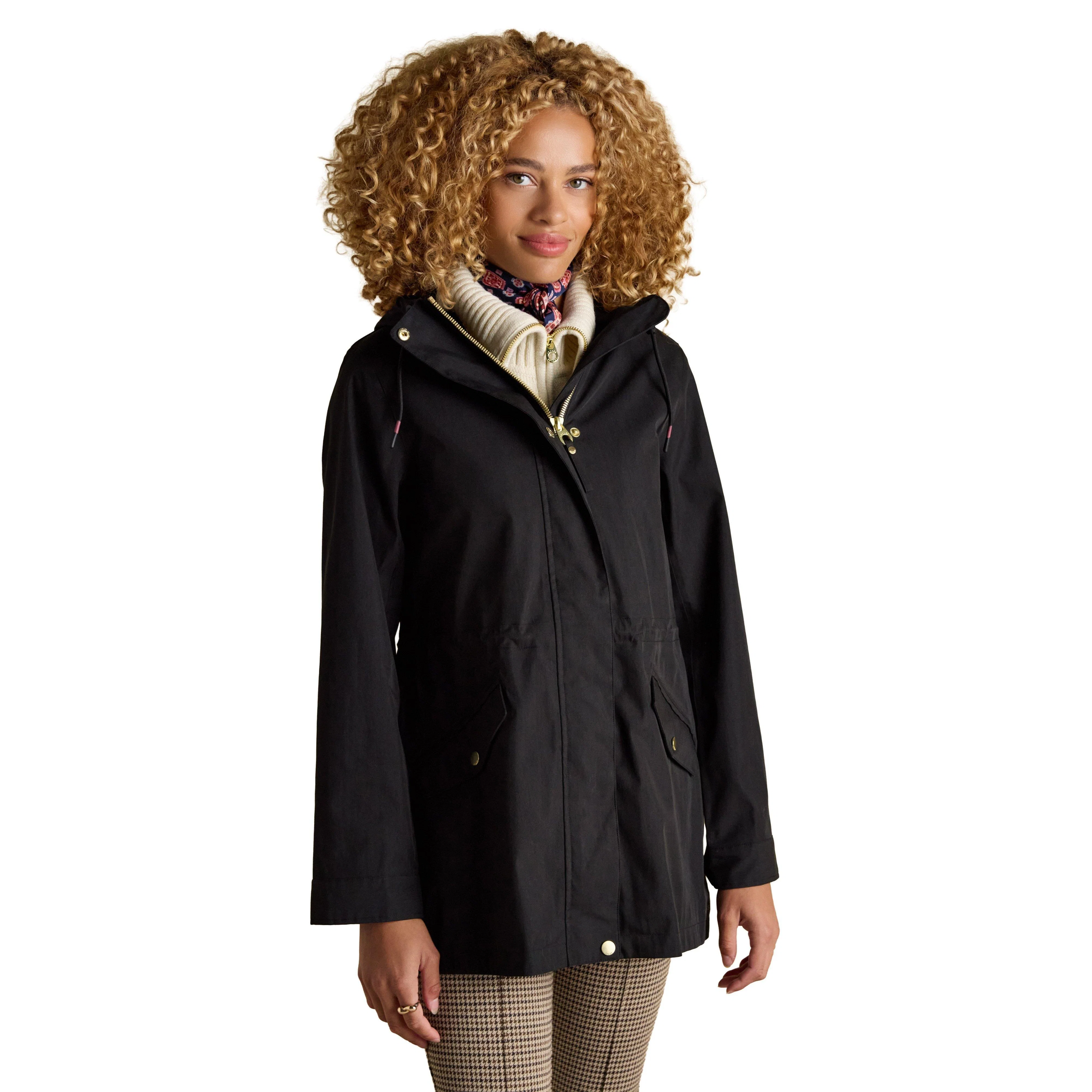 Portwell Black Hooded Waterproof Raincoat - Image 2