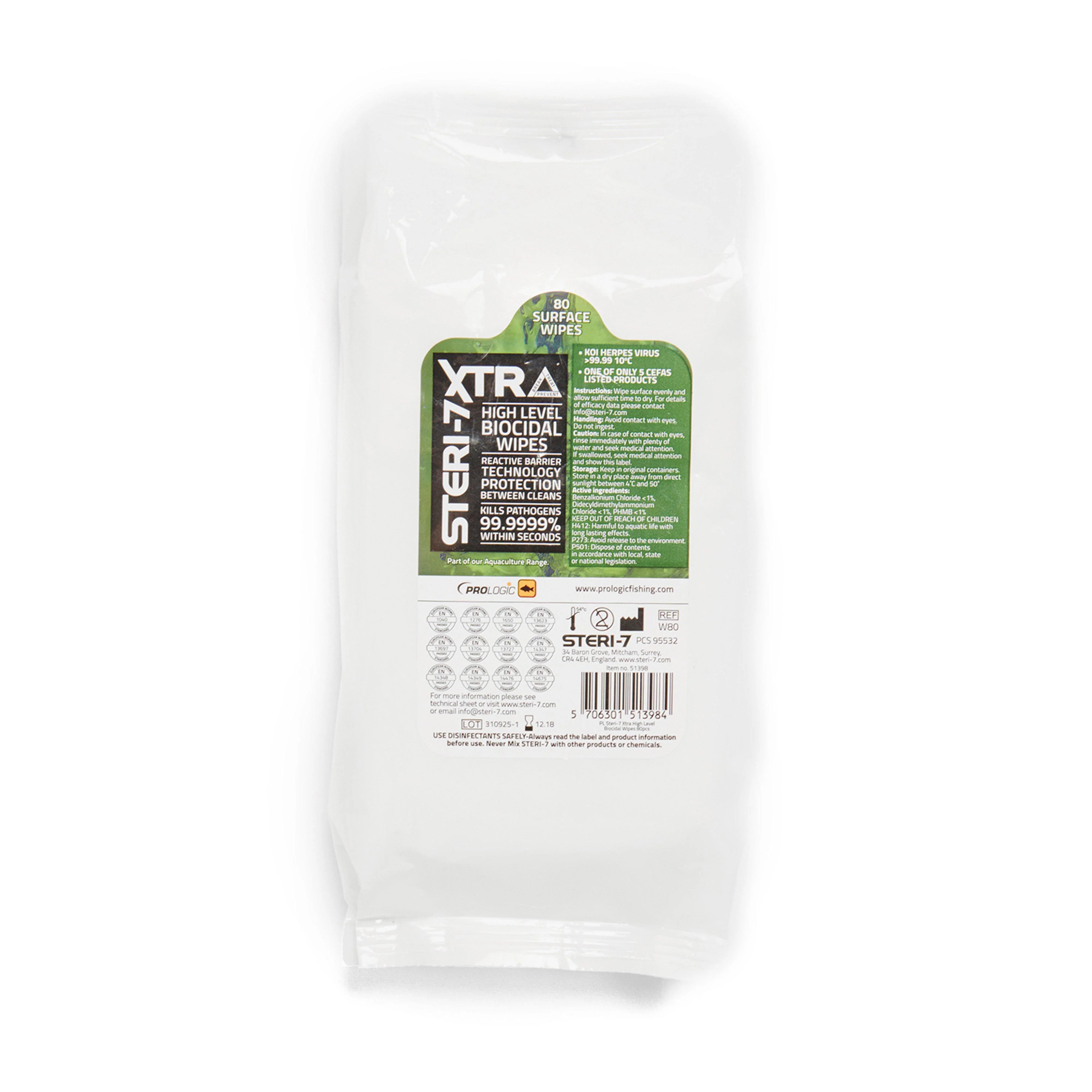Steri-7 Xtra High Level Biocidal Wipes (pack of 80) - Image 2